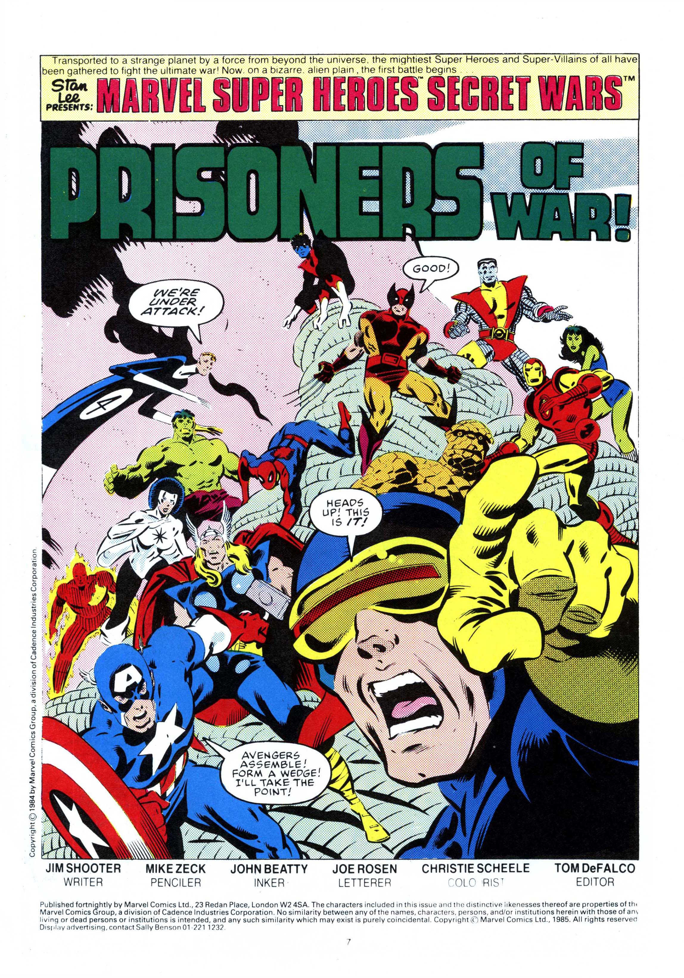 Read online Secret Wars (1985) comic -  Issue #2 - 7