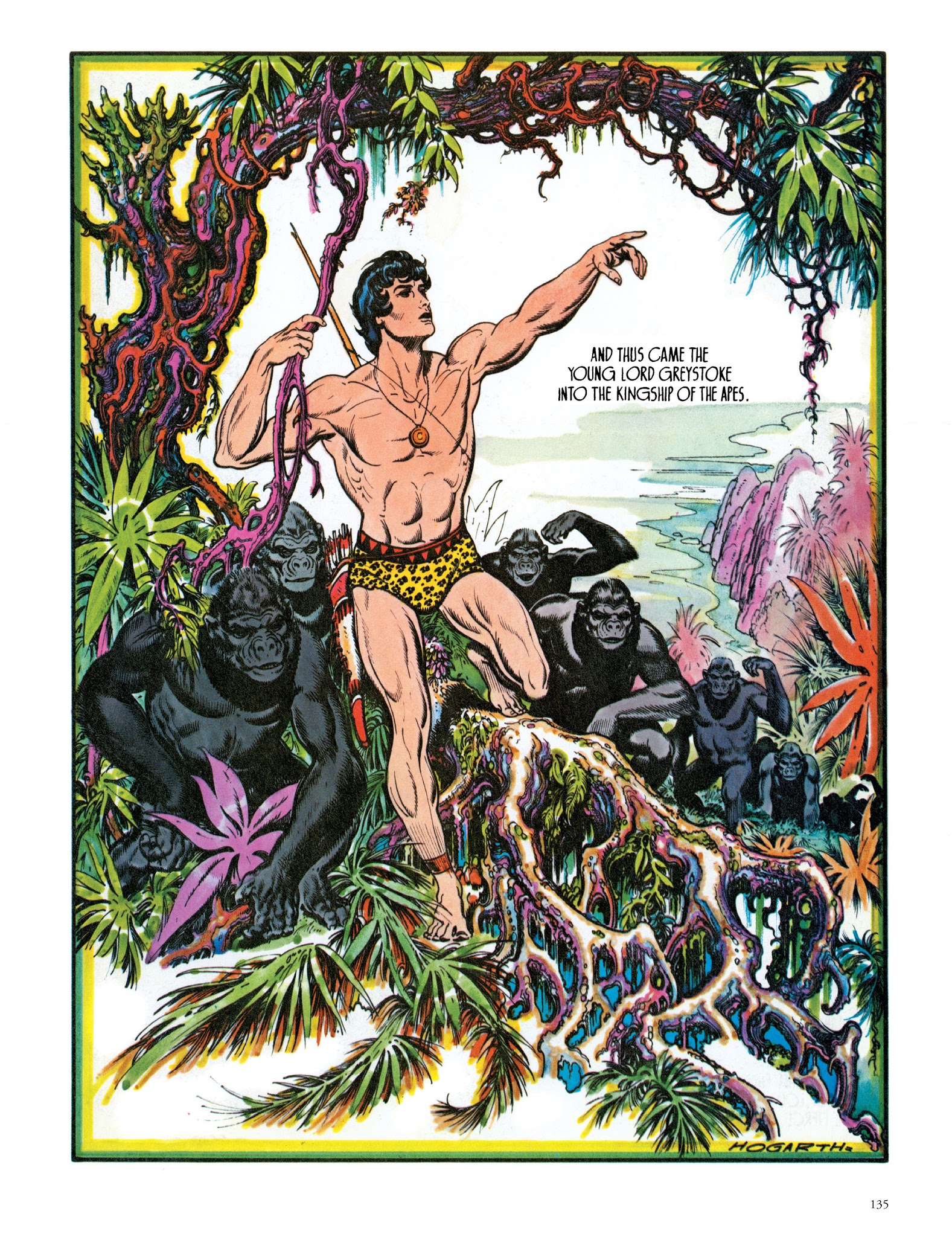 Read online Edgar Rice Burroughs' Tarzan: Burne Hogarth's Lord of the Jungle comic -  Issue # TPB - 135