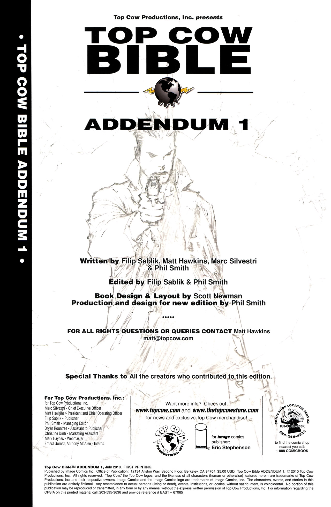 Read online Top Cow Bible Addendum comic -  Issue # Full - 2