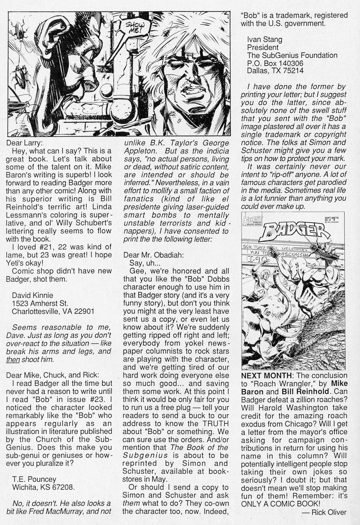 Read online The Badger comic -  Issue #26 - 34