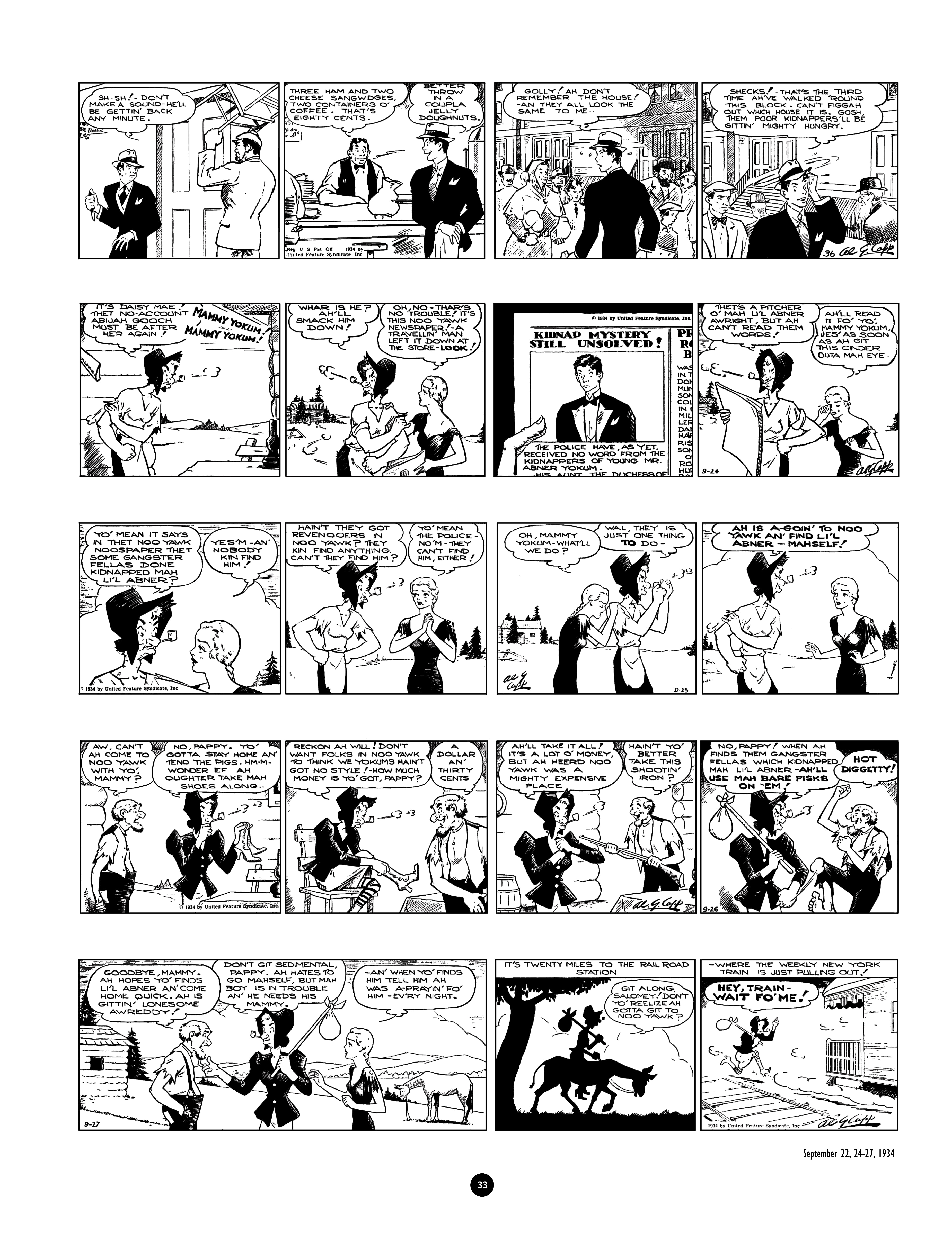 Read online Al Capp's Li'l Abner Complete Daily & Color Sunday Comics comic -  Issue # TPB 1 (Part 1) - 34