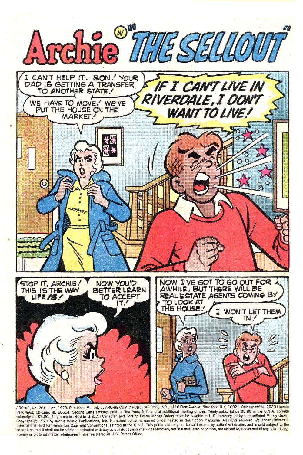 Read online Archie (1960) comic -  Issue #281 - 3