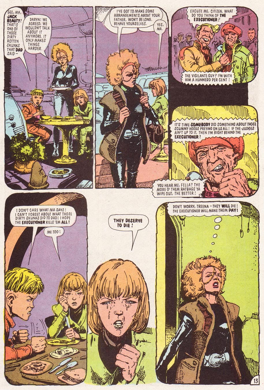 Read online Judge Dredd (1983) comic -  Issue #34 - 13