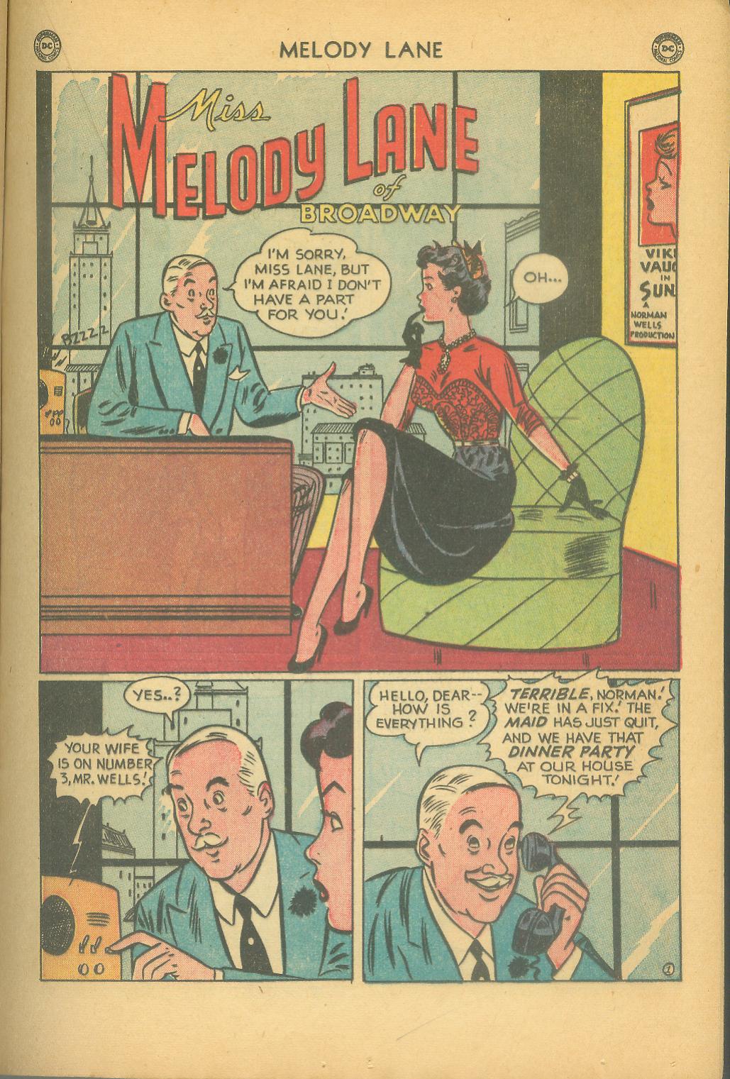 Read online Miss Melody Lane of Broadway comic -  Issue #1 - 29