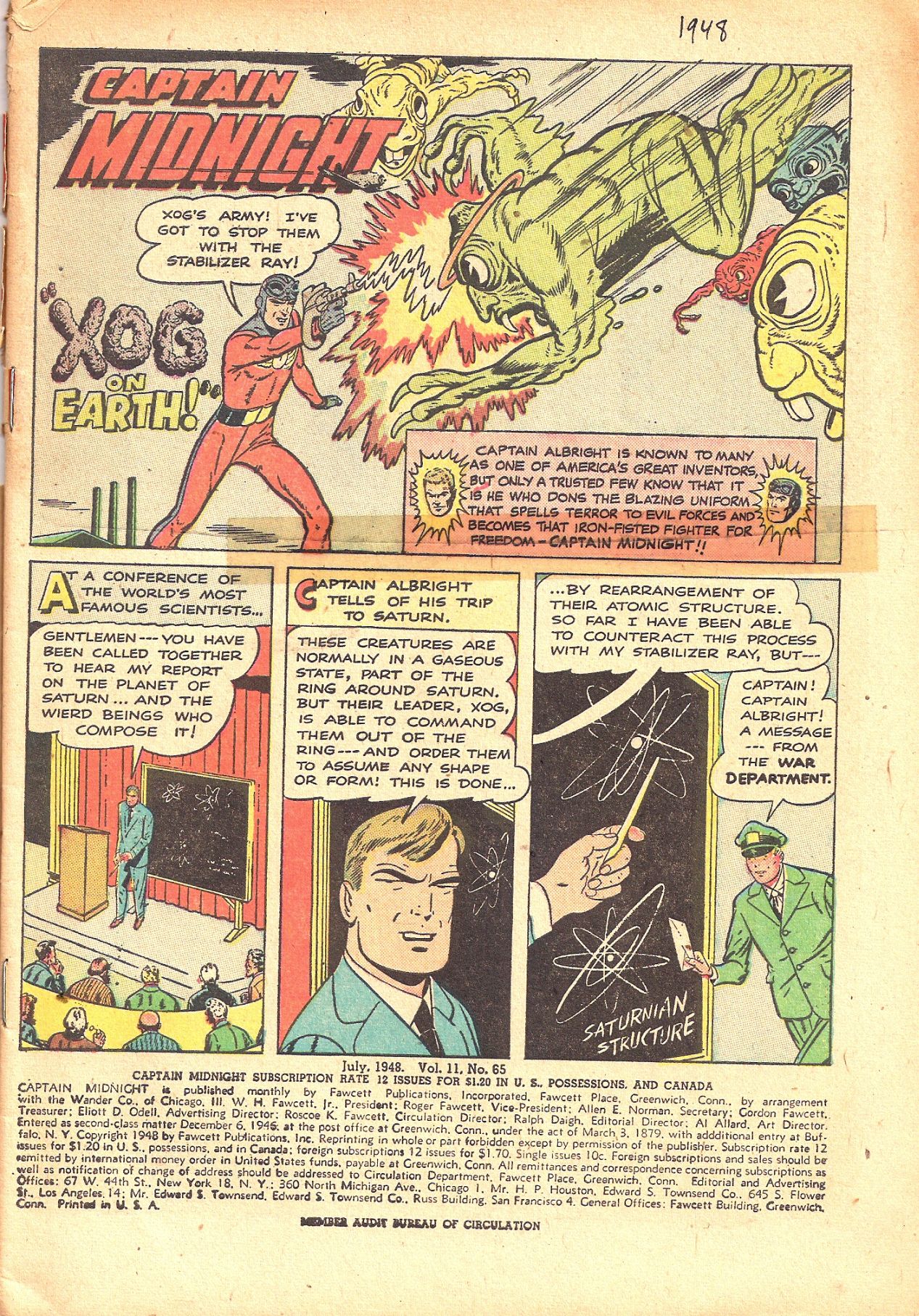 Read online Captain Midnight (1942) comic -  Issue #65 - 4