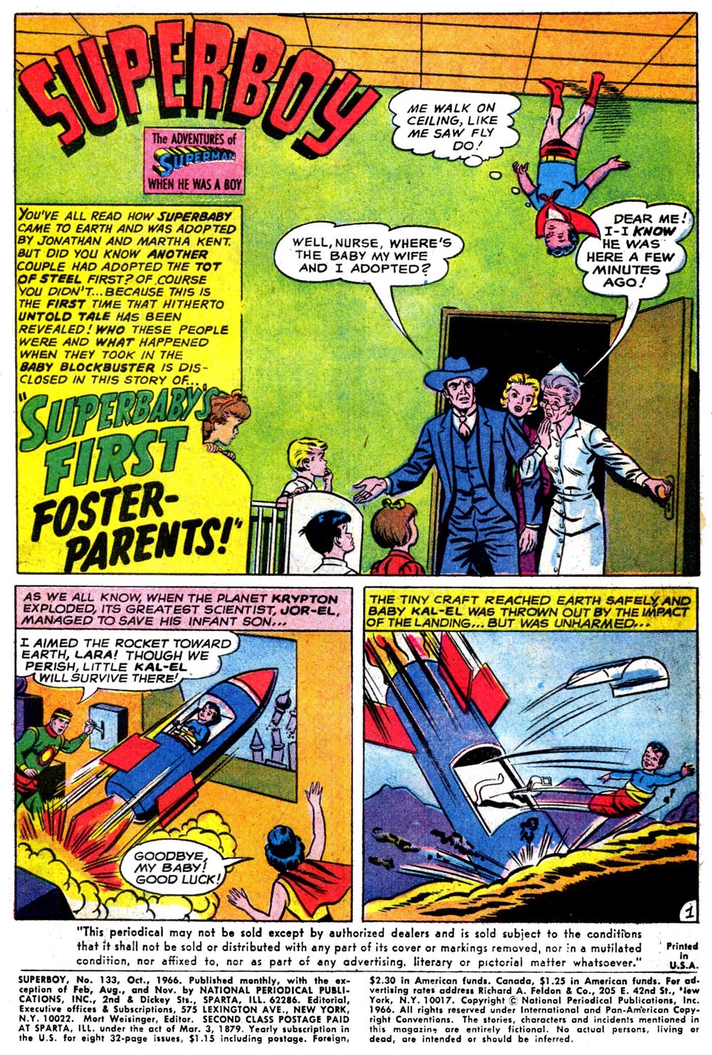 Read online Superboy (1949) comic -  Issue #133 - 2