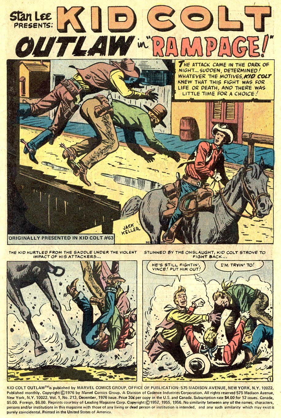 Read online Kid Colt Outlaw comic -  Issue #213 - 3