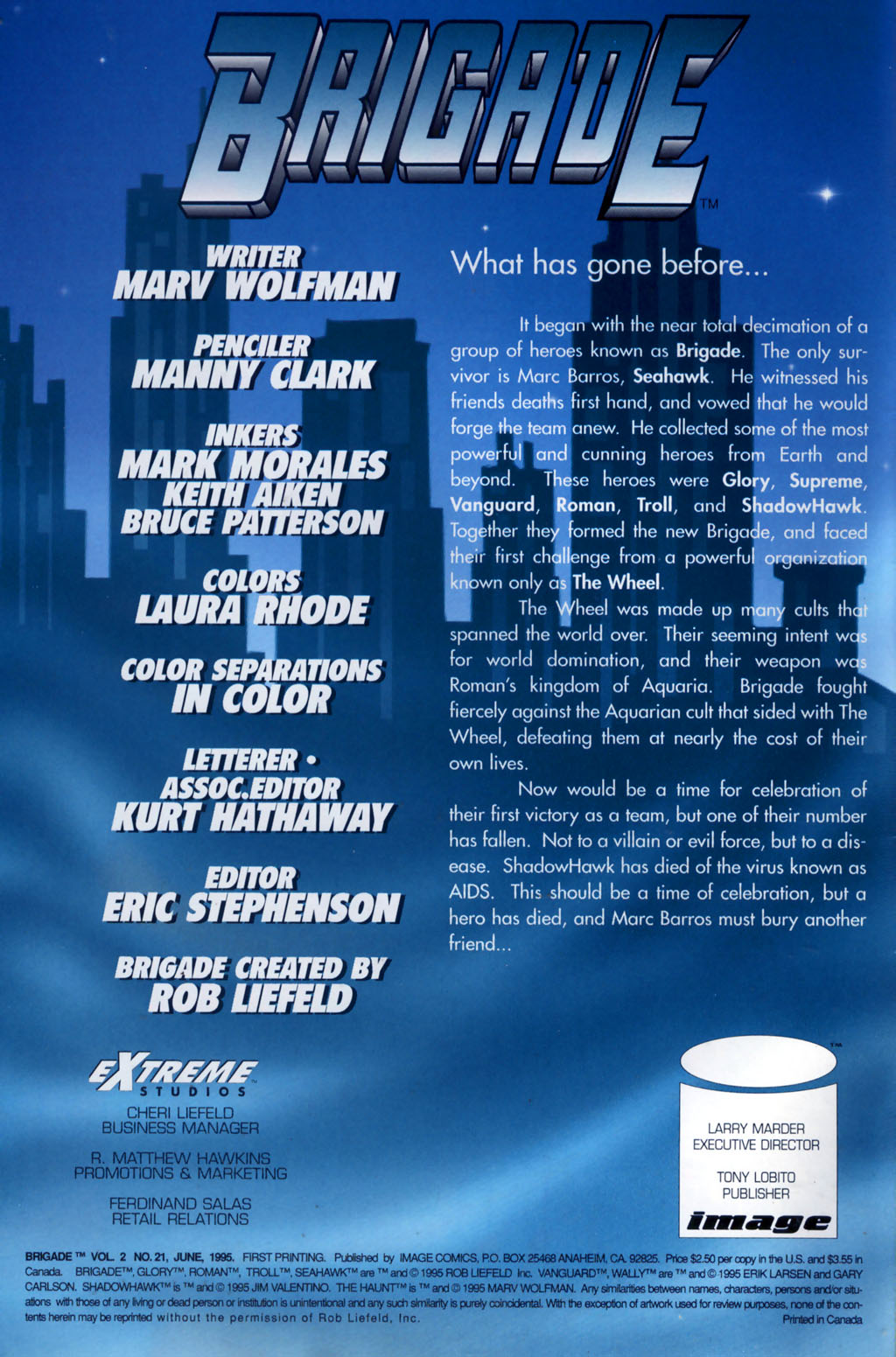 Read online Brigade (1993) comic -  Issue #21 - 2