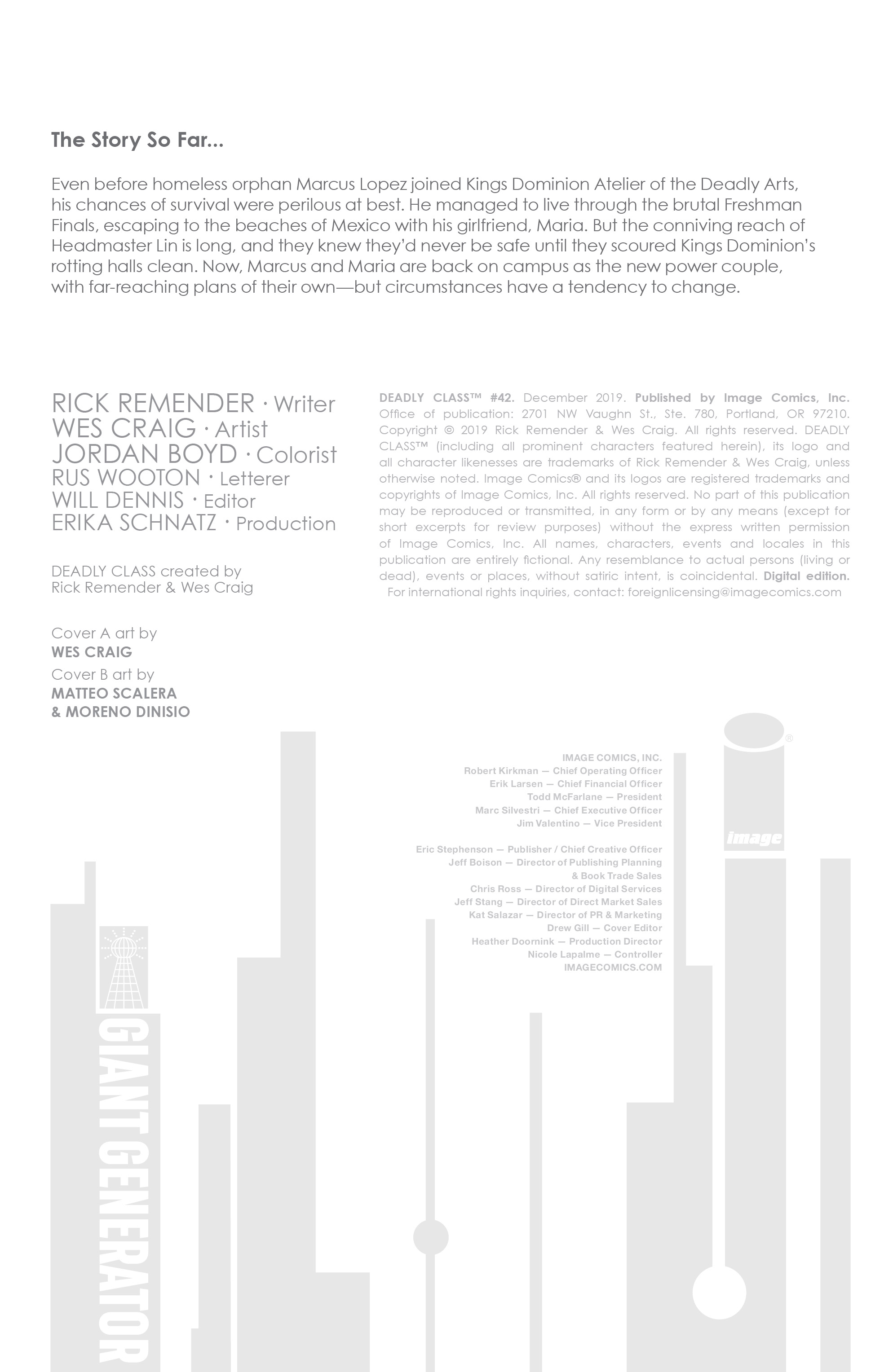 Read online Deadly Class comic -  Issue #42 - 2