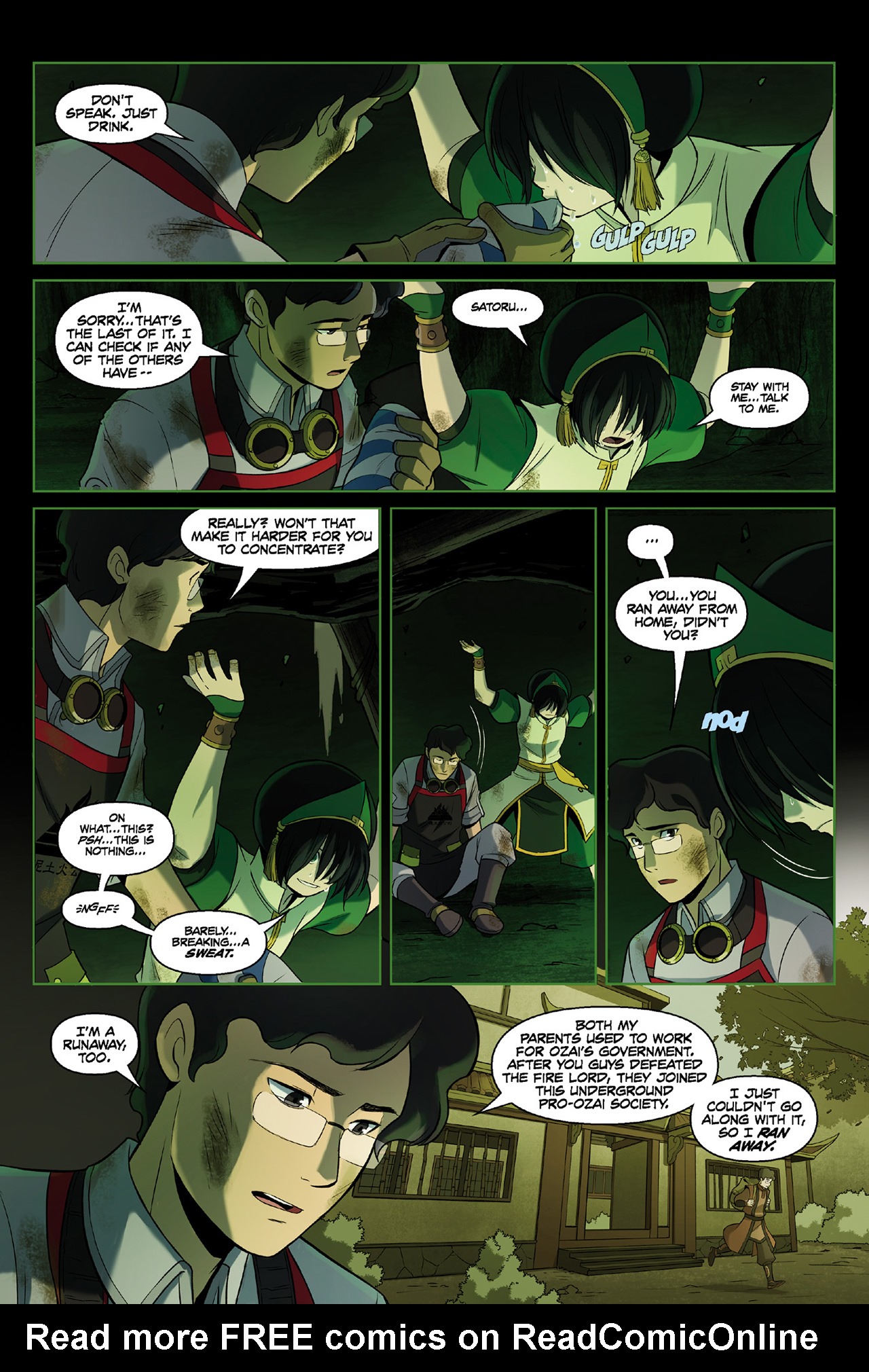 Read online Nickelodeon Avatar: The Last Airbender - The Rift comic -  Issue # Part 3 - 10