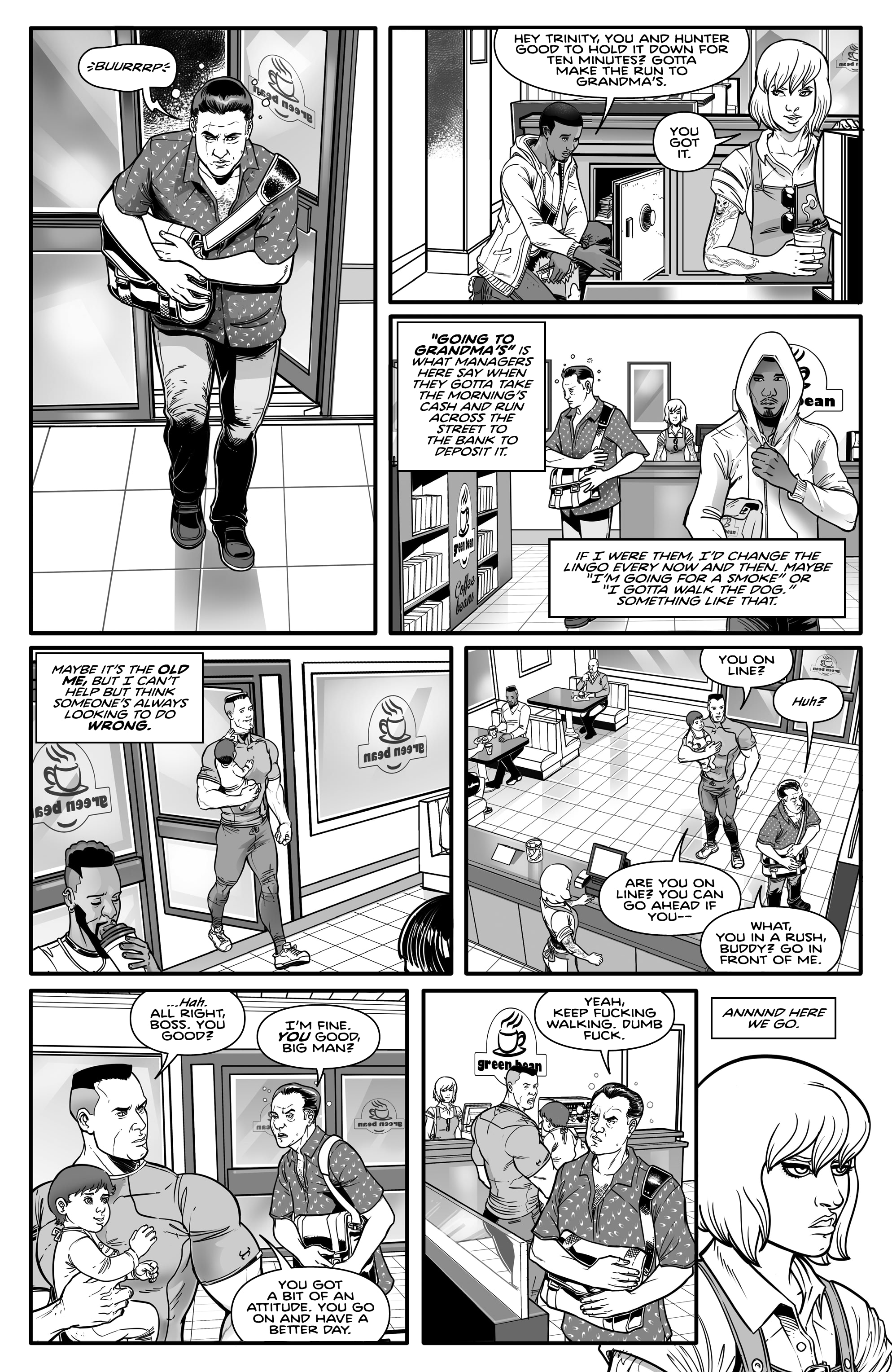 Read online Gangster Ass Barista comic -  Issue #1 - 8