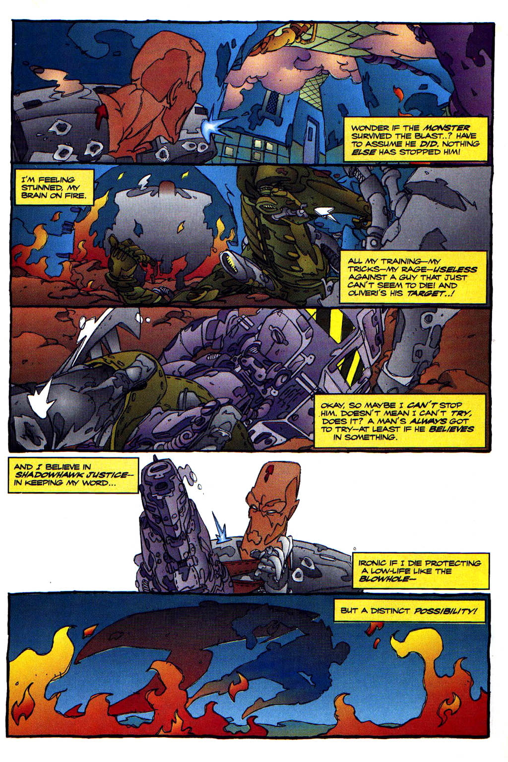 Read online Images of ShadowHawk comic -  Issue #3 - 4