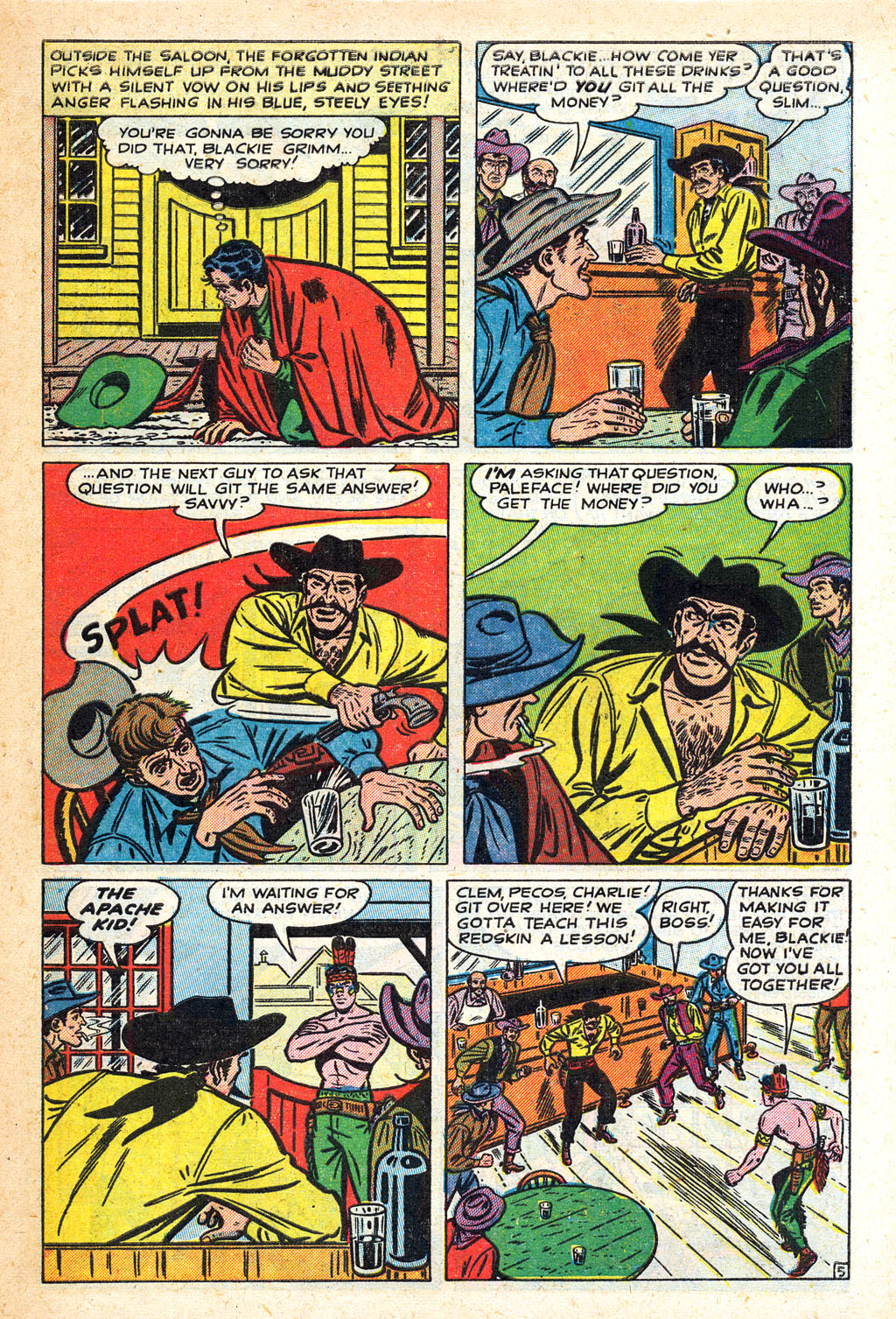 Read online Apache Kid comic -  Issue #4 - 7