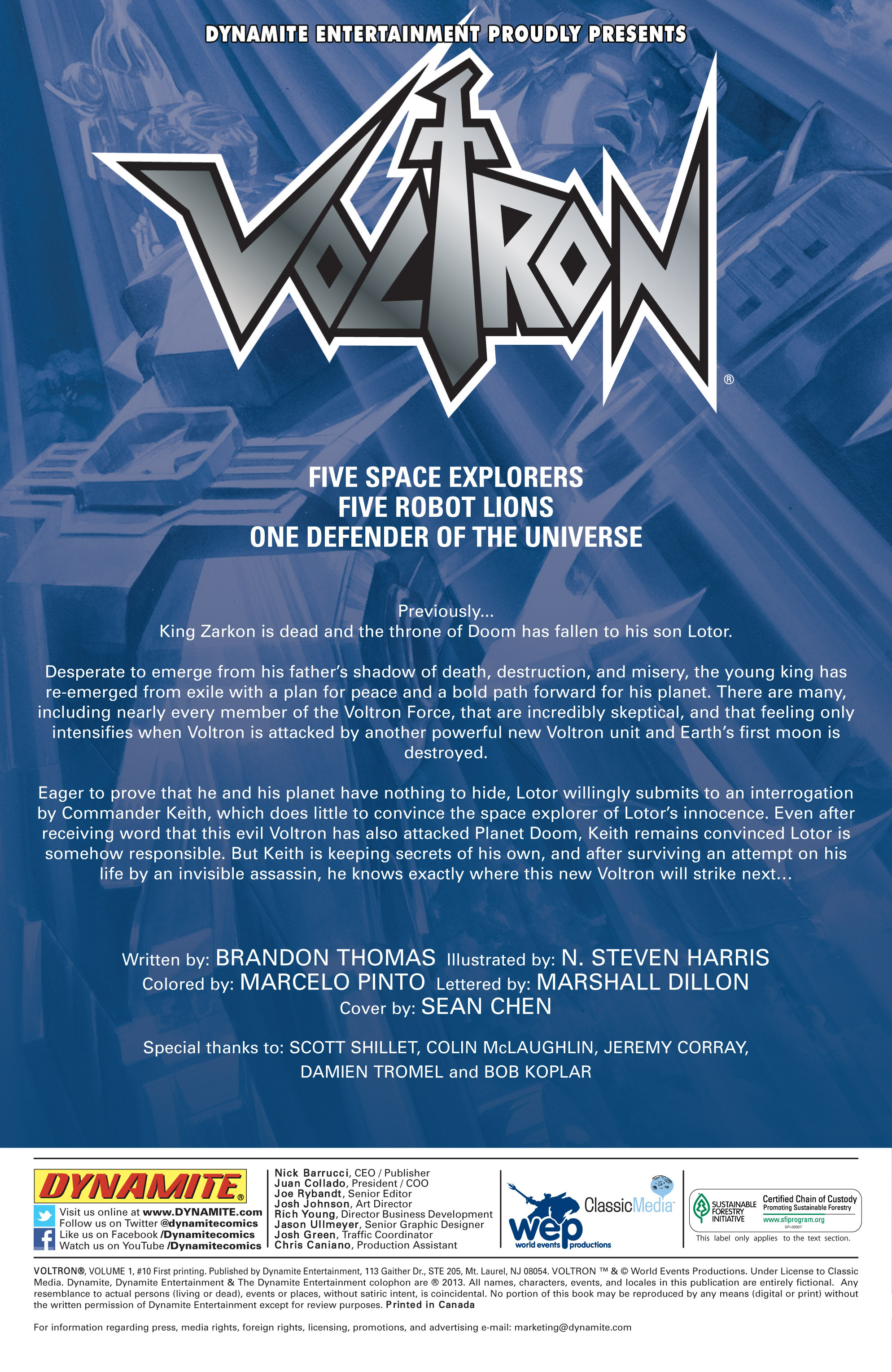 Read online Voltron comic -  Issue #10 - 2