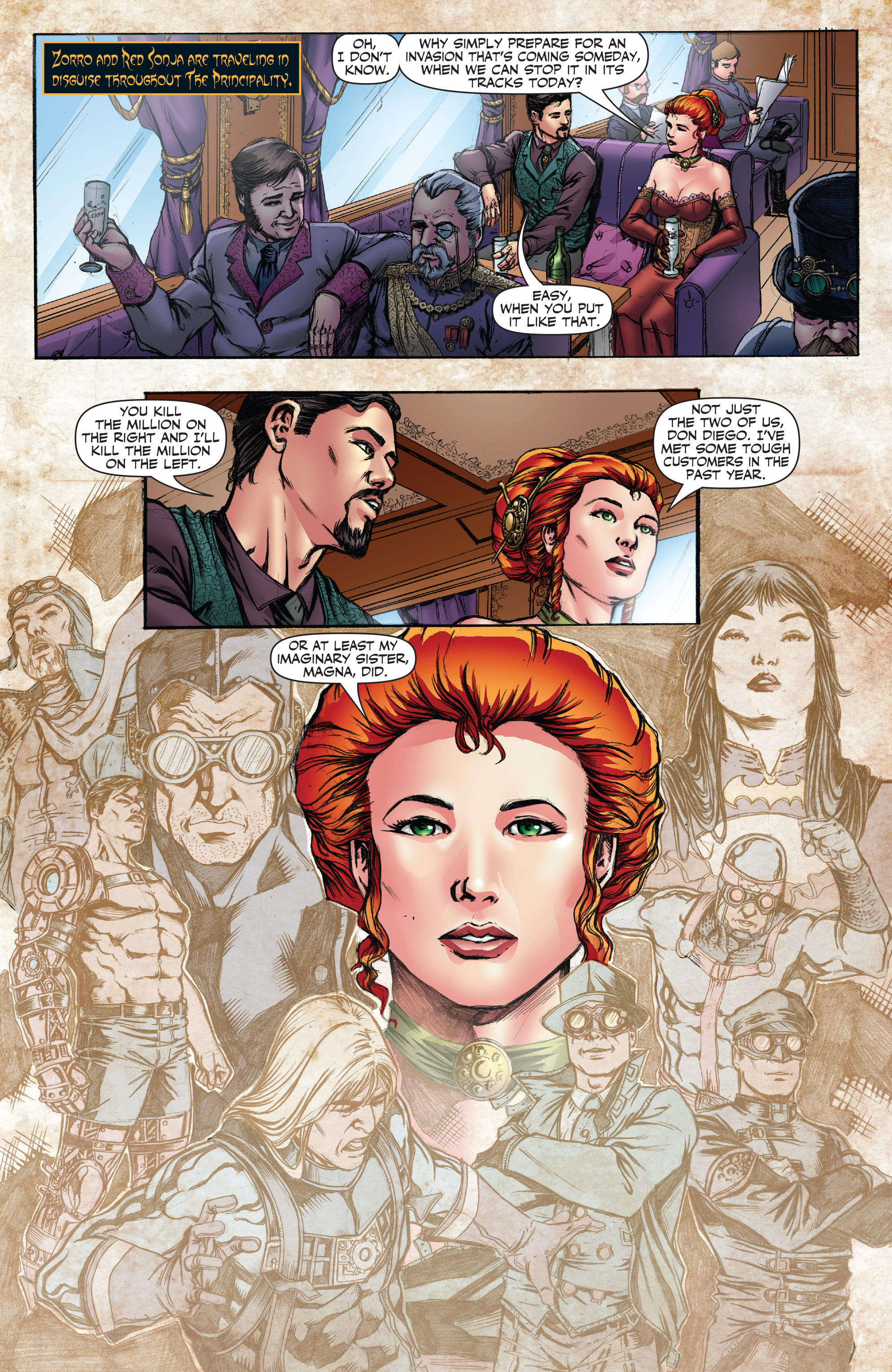 Read online Legenderry: A Steampunk Adventure comic -  Issue #7 - 4