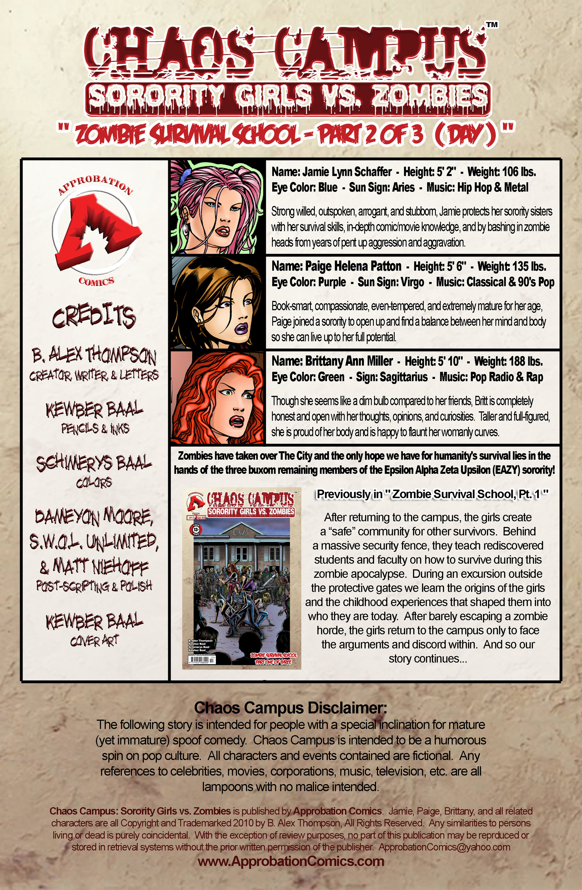 Read online Chaos Campus: Sorority Girls Vs. Zombies comic -  Issue #14 - 2