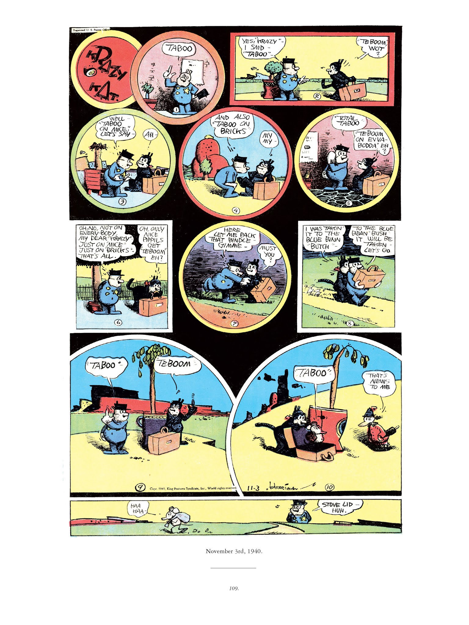 Read online Krazy & Ignatz comic -  Issue # TPB 11 - 109