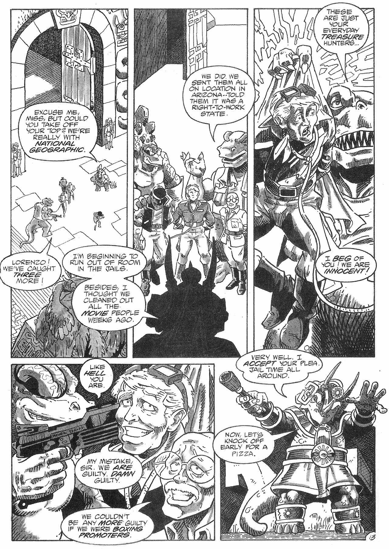 Read online Dinosaurs For Hire (1988) comic -  Issue #7 - 14