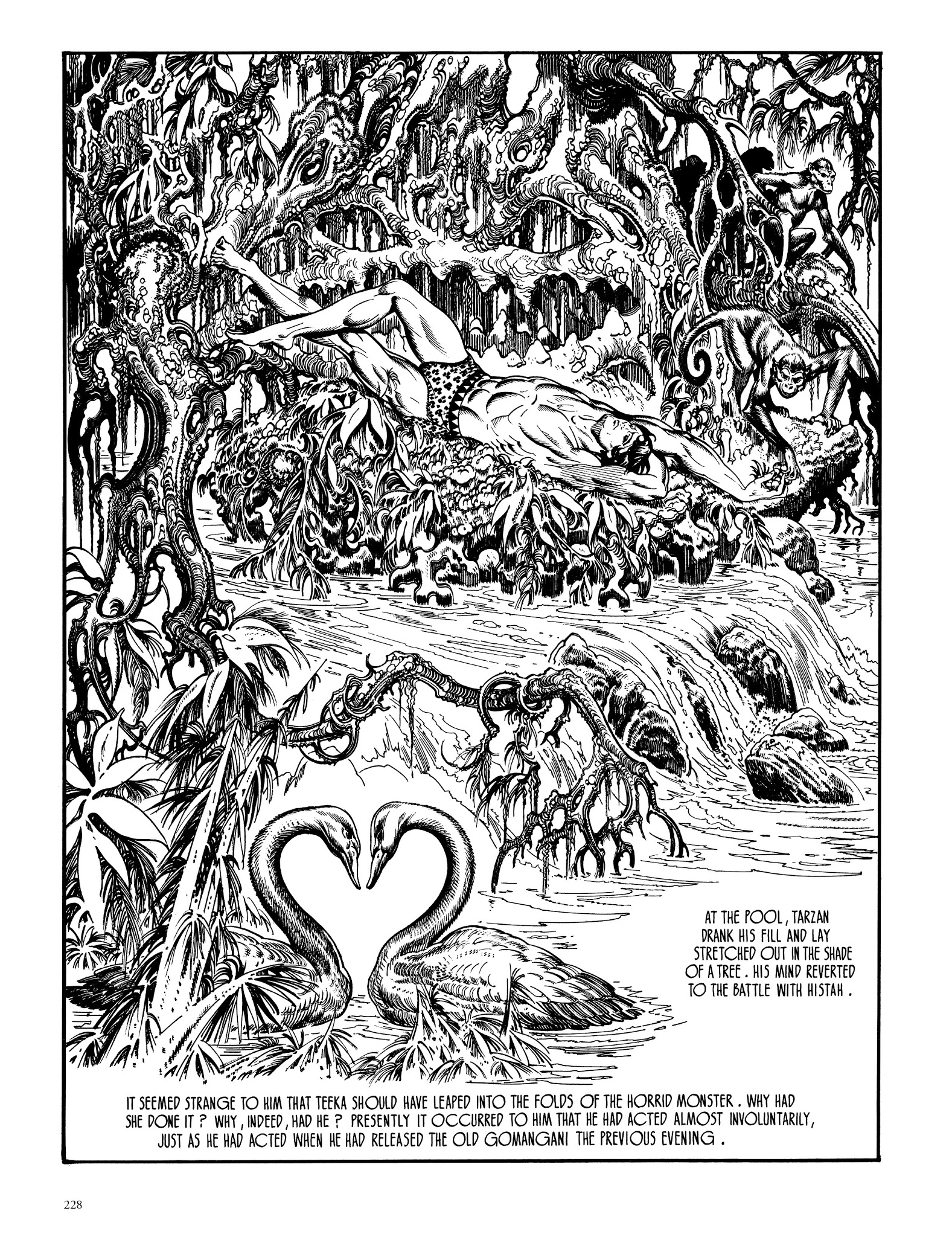 Read online Edgar Rice Burroughs' Tarzan: Burne Hogarth's Lord of the Jungle comic -  Issue # TPB - 227