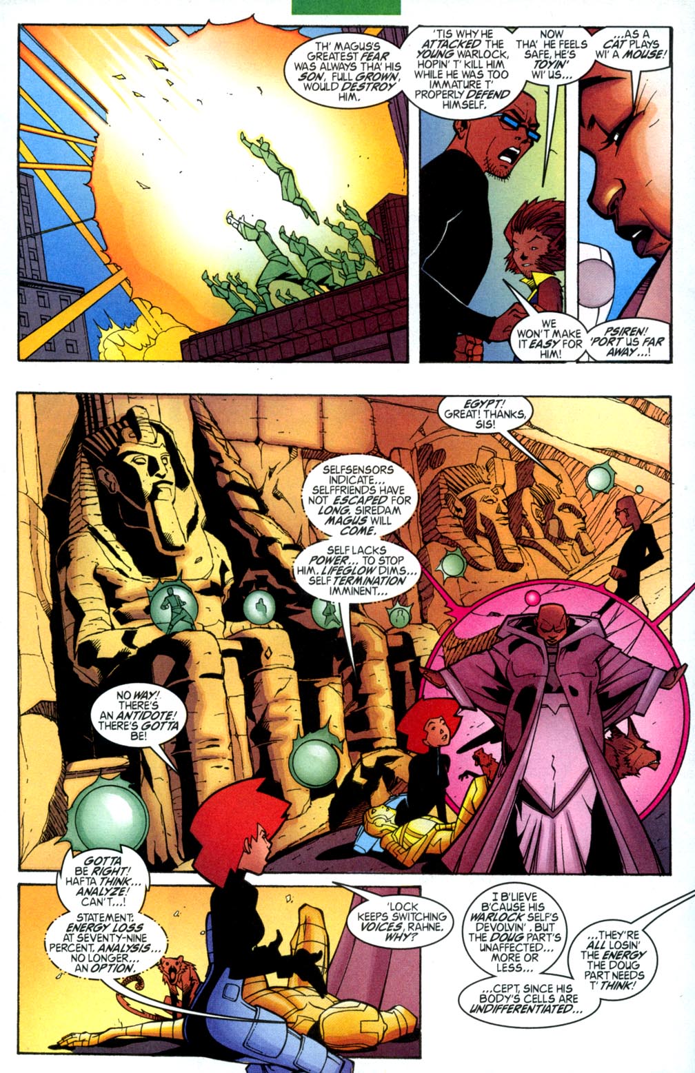 Read online Warlock (1999) comic -  Issue #9 - 11