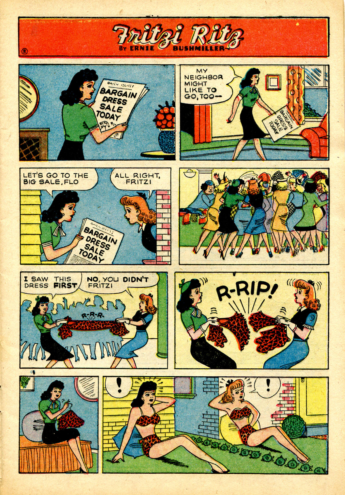 Read online Fritzi Ritz (1953) comic -  Issue #34 - 5