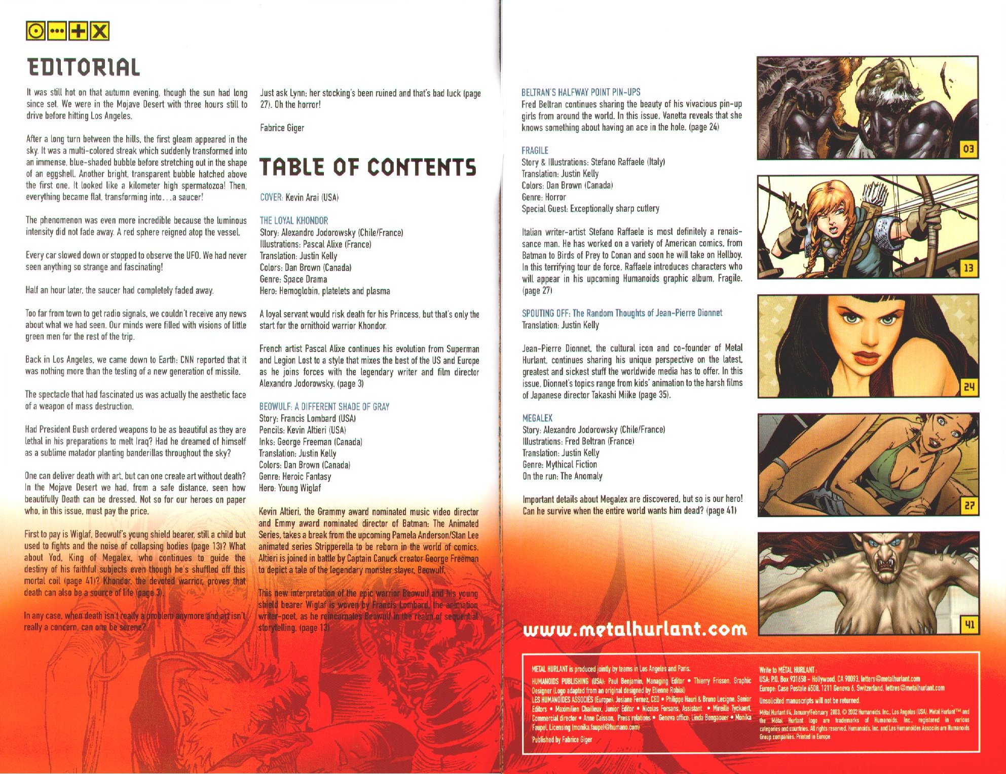 Read online Metal Hurlant comic -  Issue #4 - 2