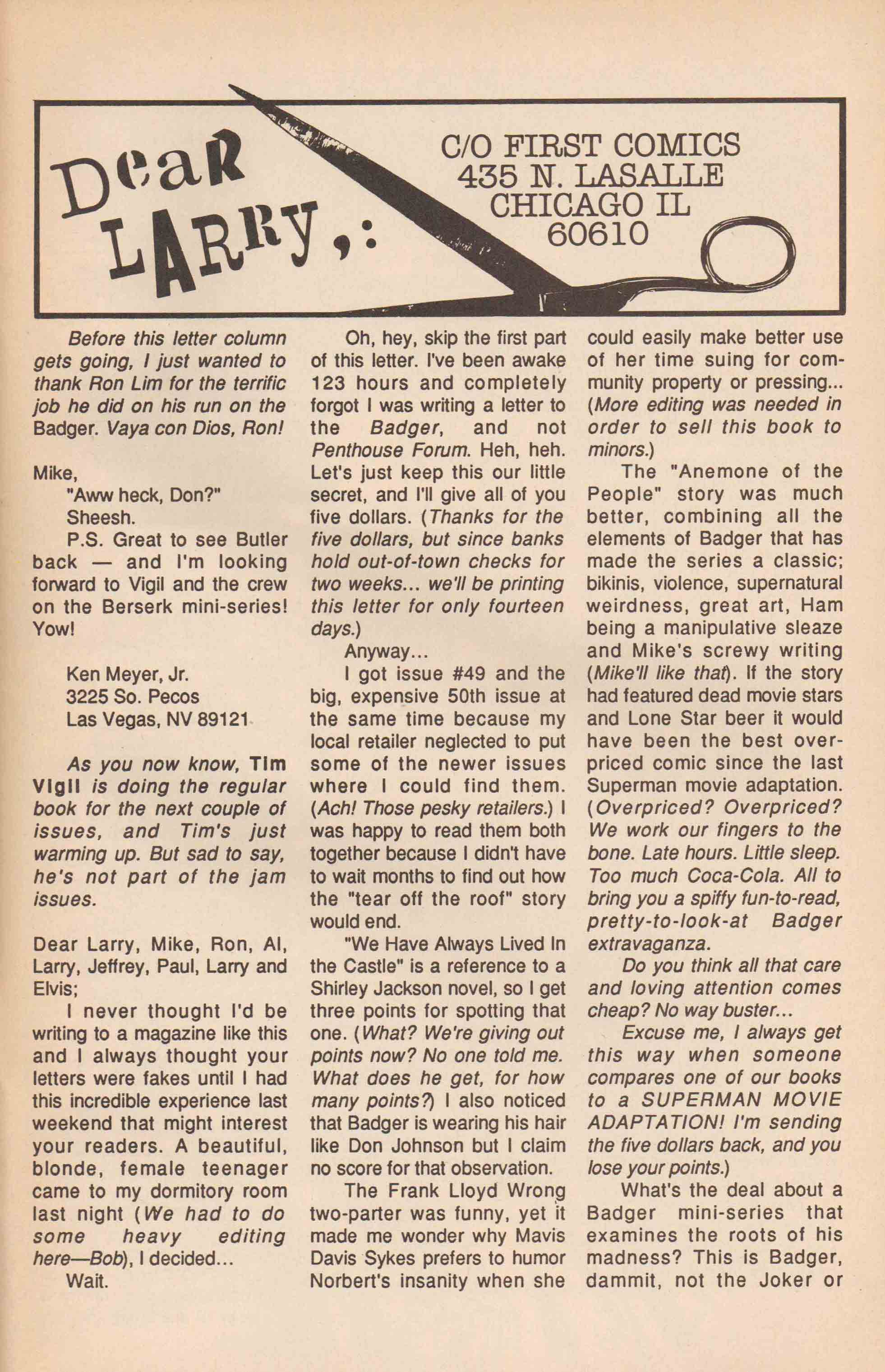 Read online The Badger comic -  Issue #52 - 33