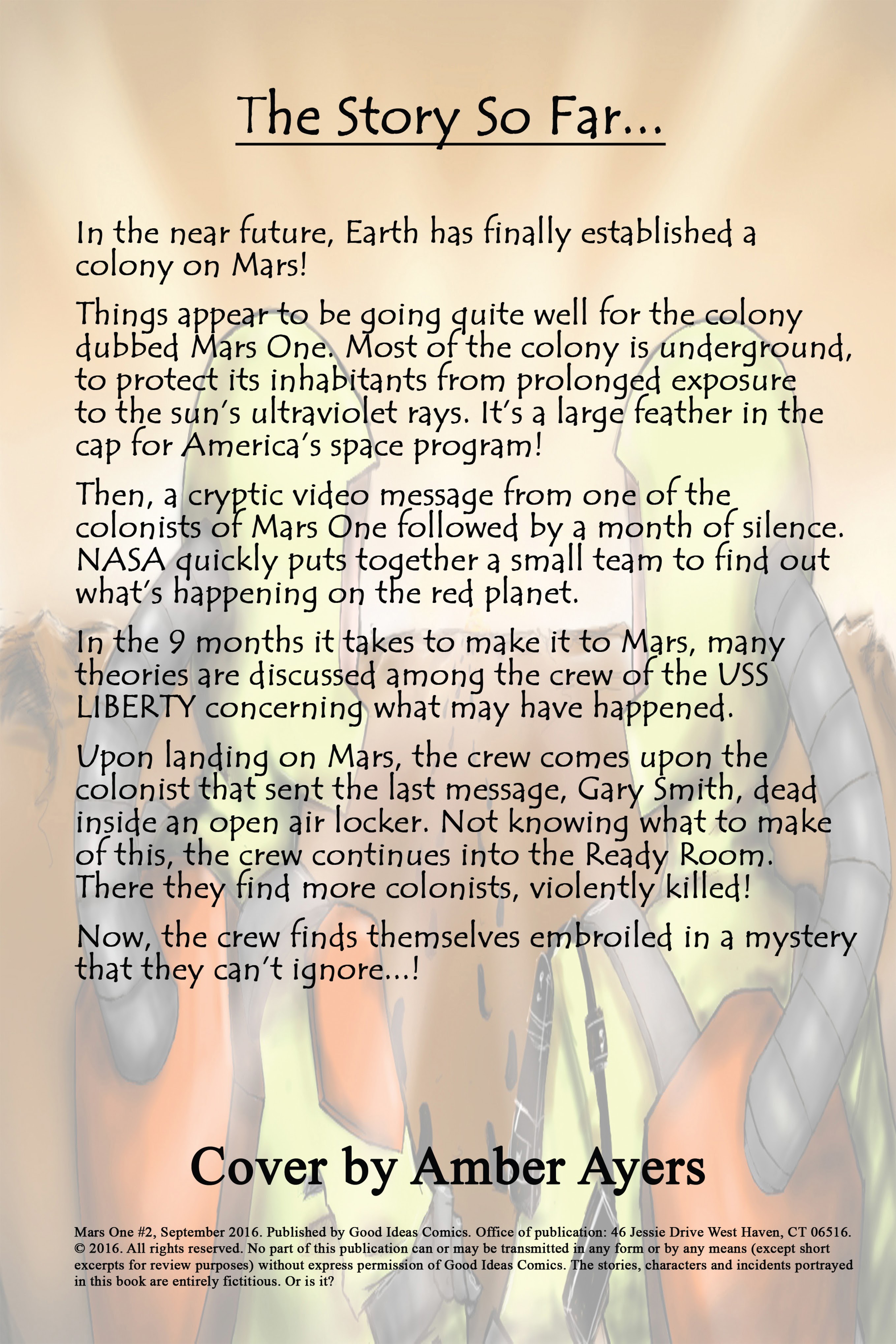 Read online Mars One comic -  Issue #2 - 2