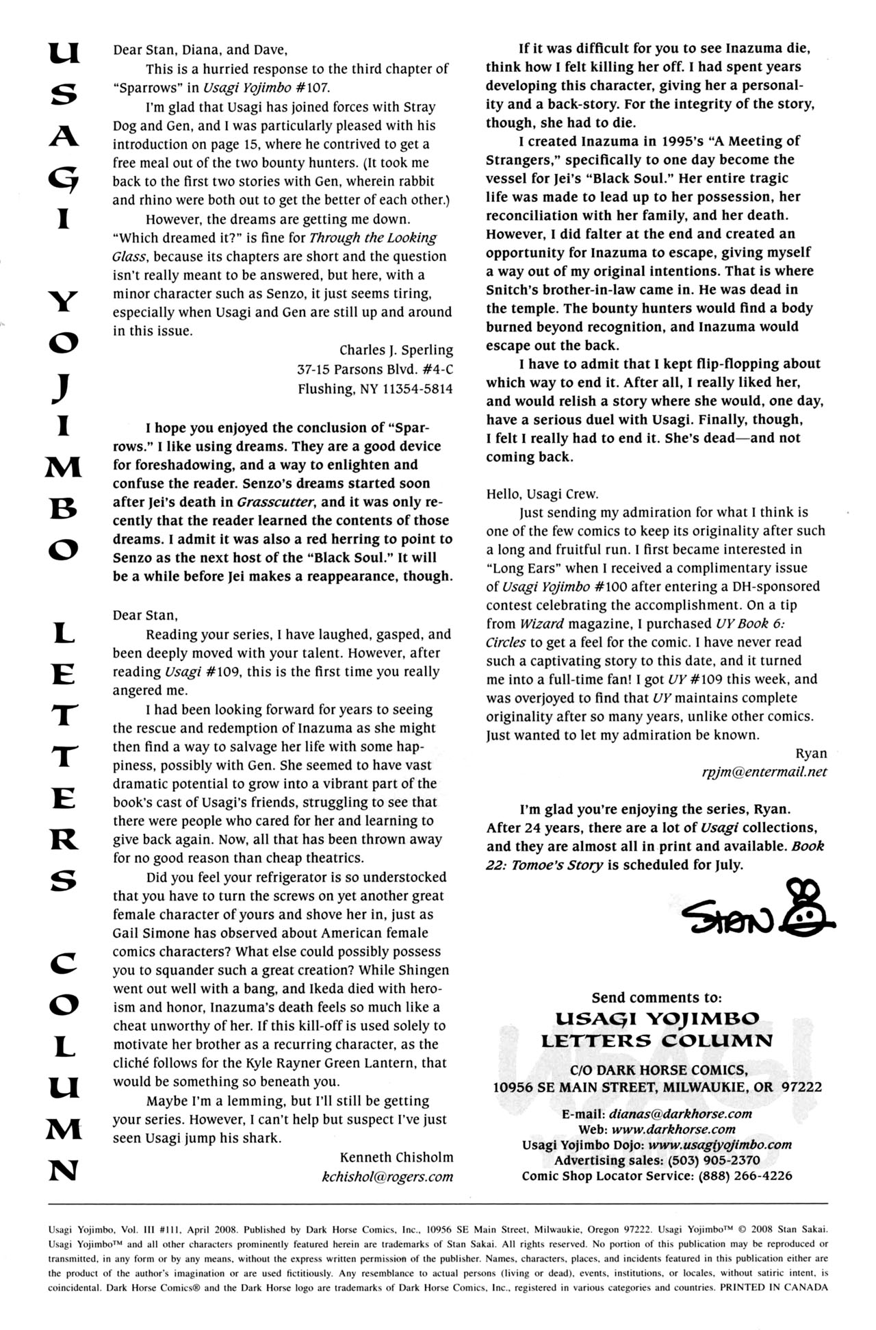 Read online Usagi Yojimbo (1996) comic -  Issue #111 - 27