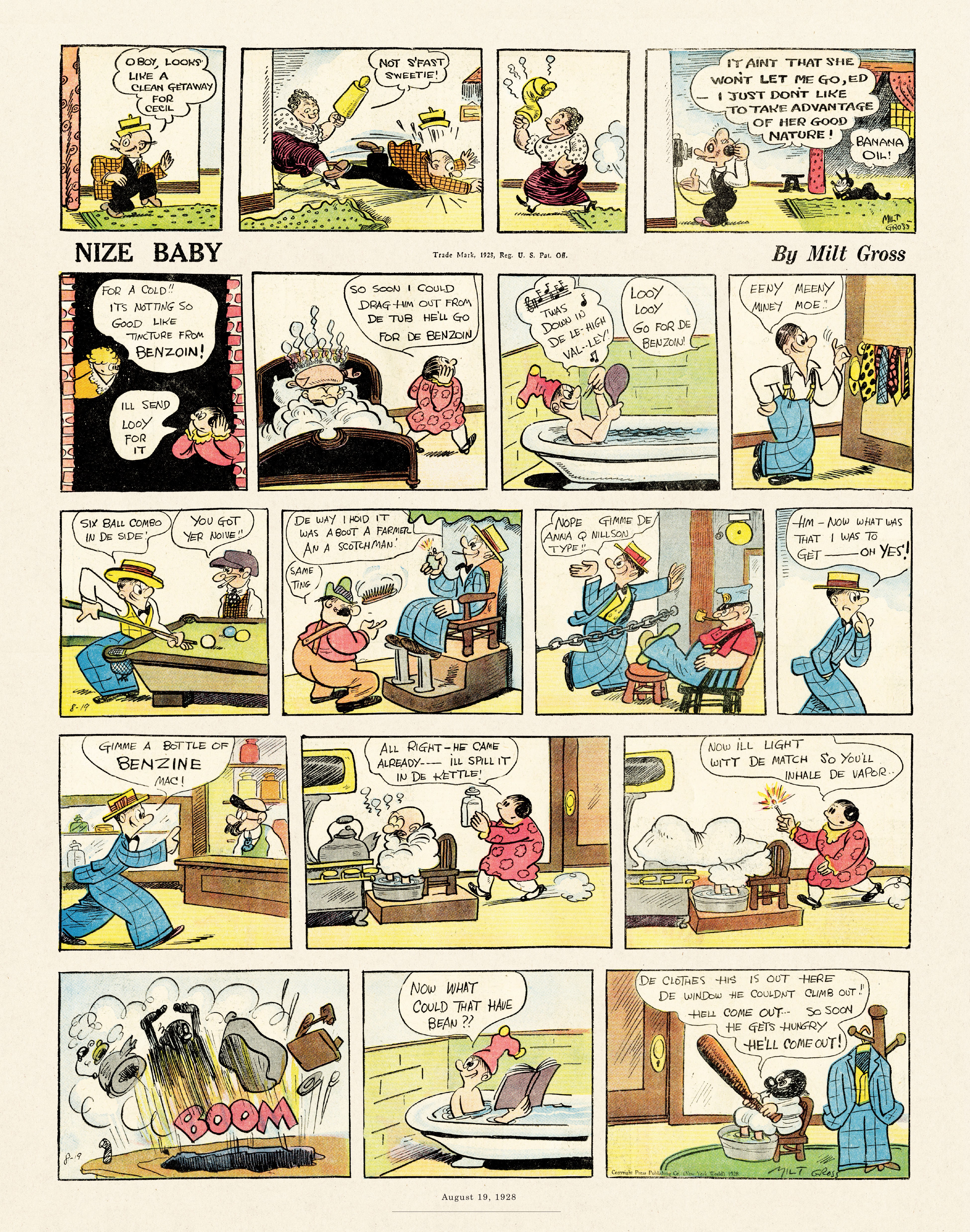 Read online Gross Exaggerations: The Meshuga Comic Strips of Milt Gross comic -  Issue # TPB - 60