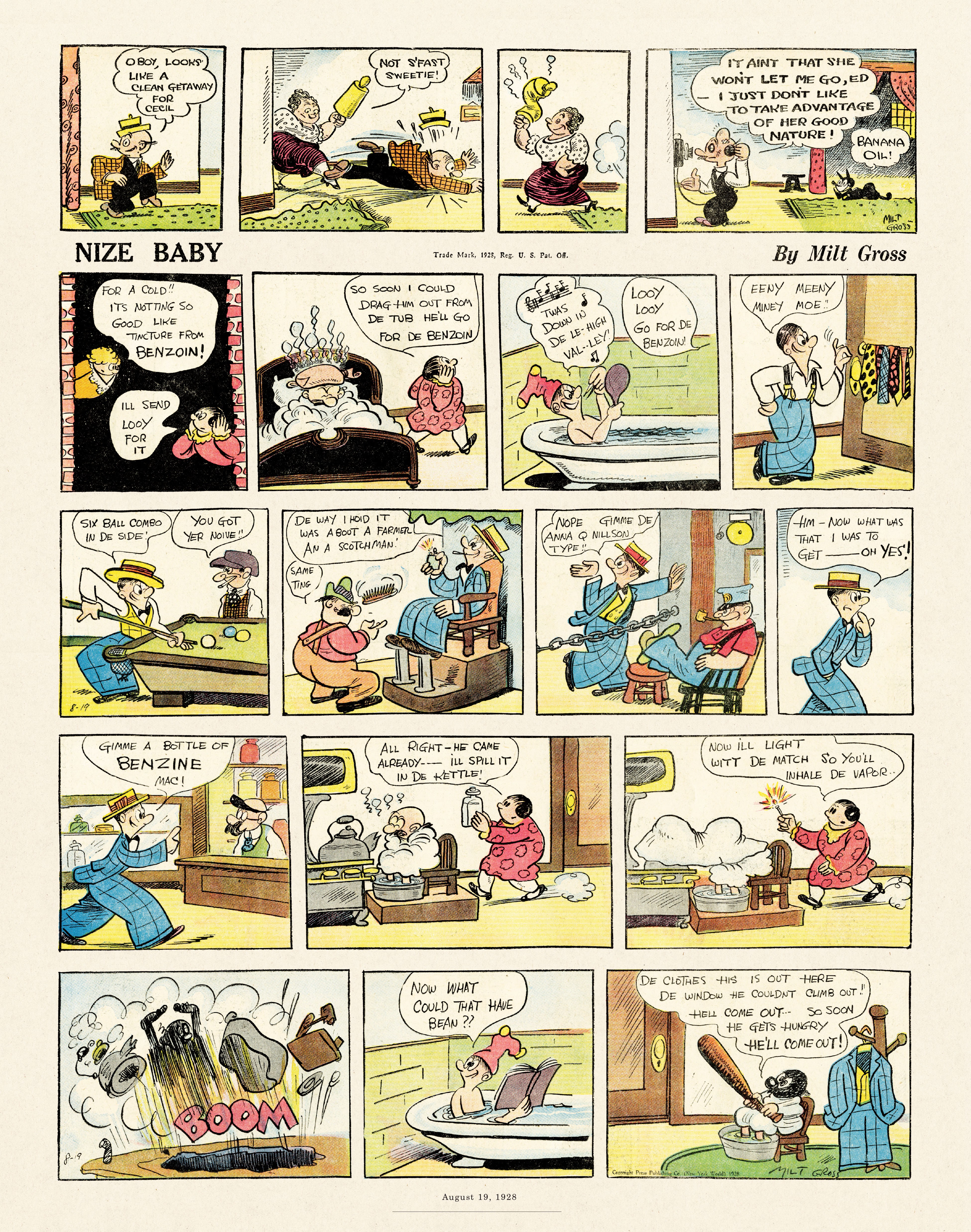 Read online Gross Exaggerations: The Meshuga Comic Strips of Milt Gross comic -  Issue # TPB - 60