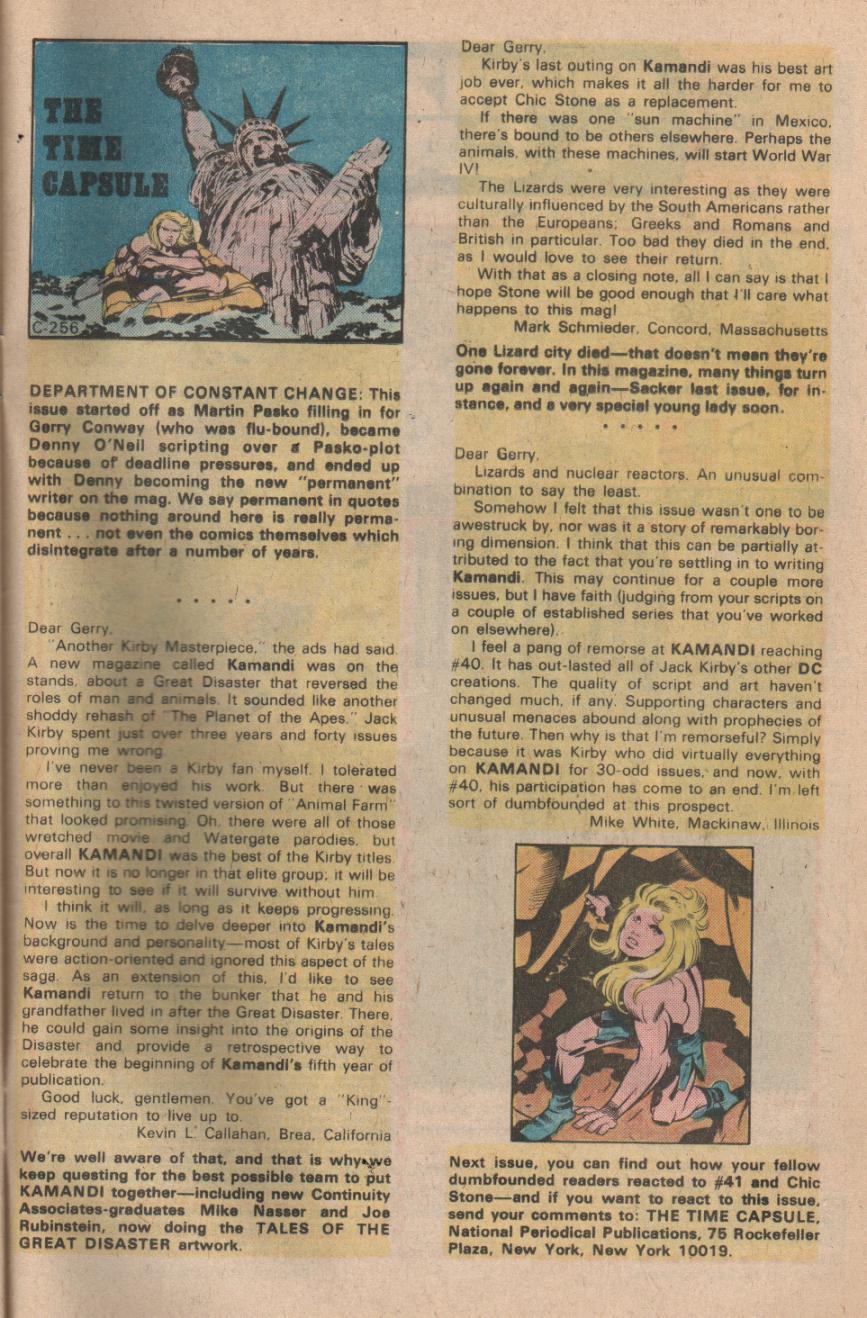 Read online Kamandi, The Last Boy On Earth comic -  Issue #45 - 33
