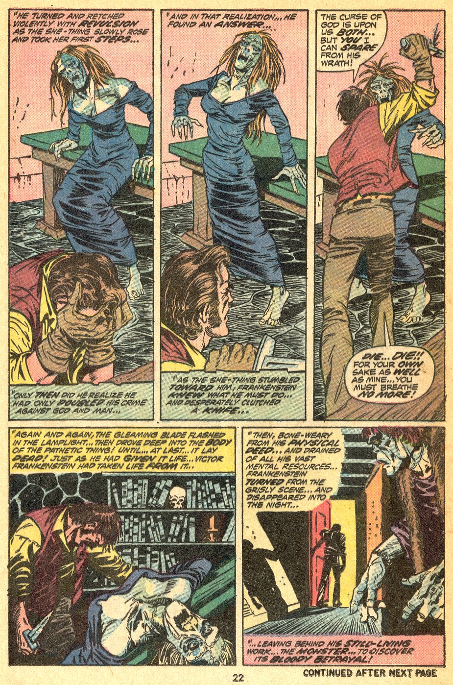 Read online Frankenstein (1973) comic -  Issue #2 - 17