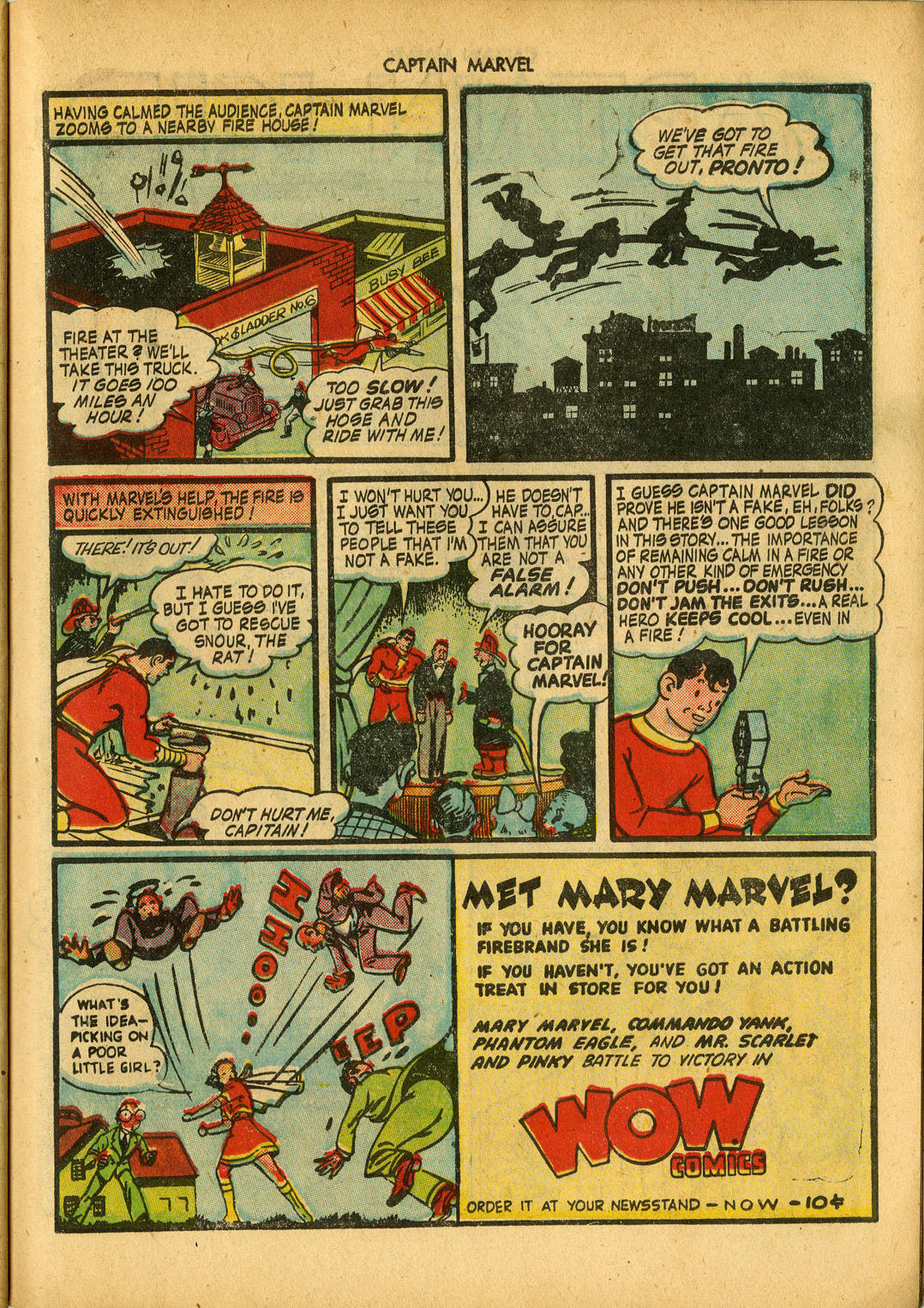 Read online Captain Marvel Adventures comic -  Issue #34 - 47