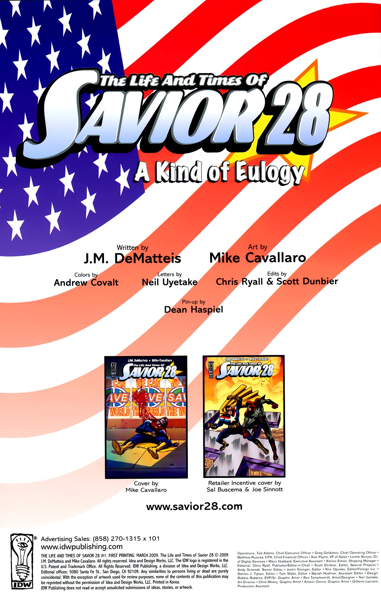 Read online The Life and Times of Savior 28 comic -  Issue #1 - 2
