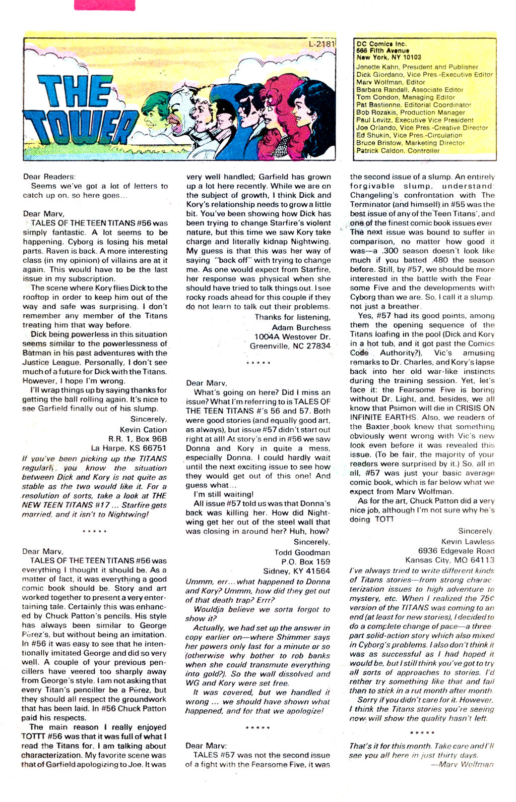 Read online Tales of the Teen Titans comic -  Issue #61 - 25