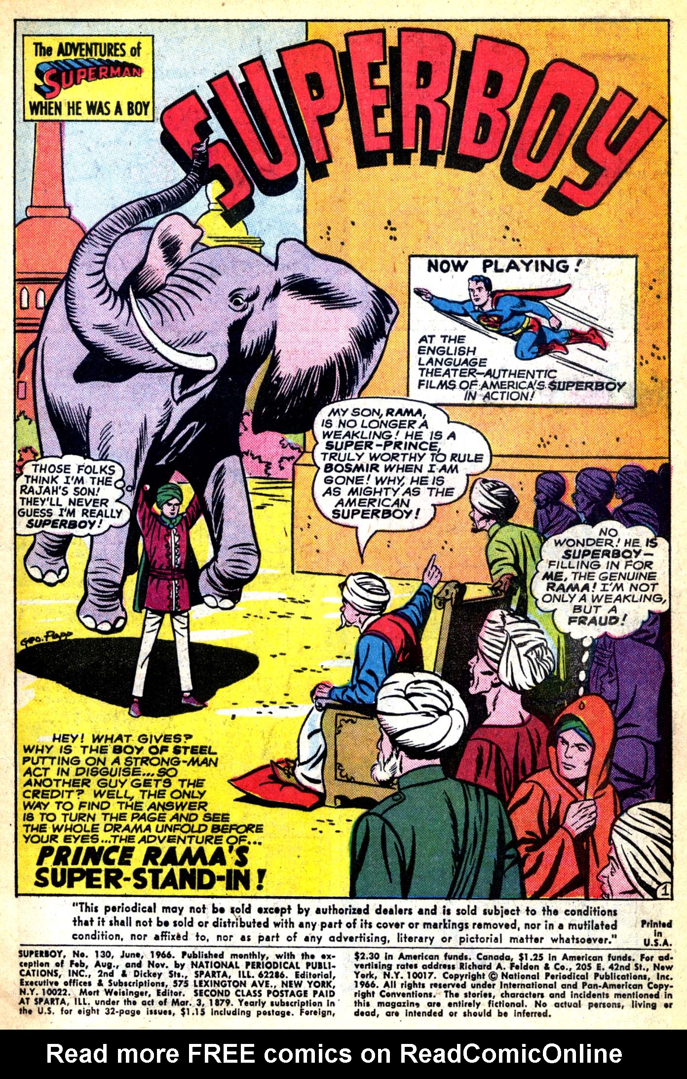 Read online Superboy (1949) comic -  Issue #130 - 2