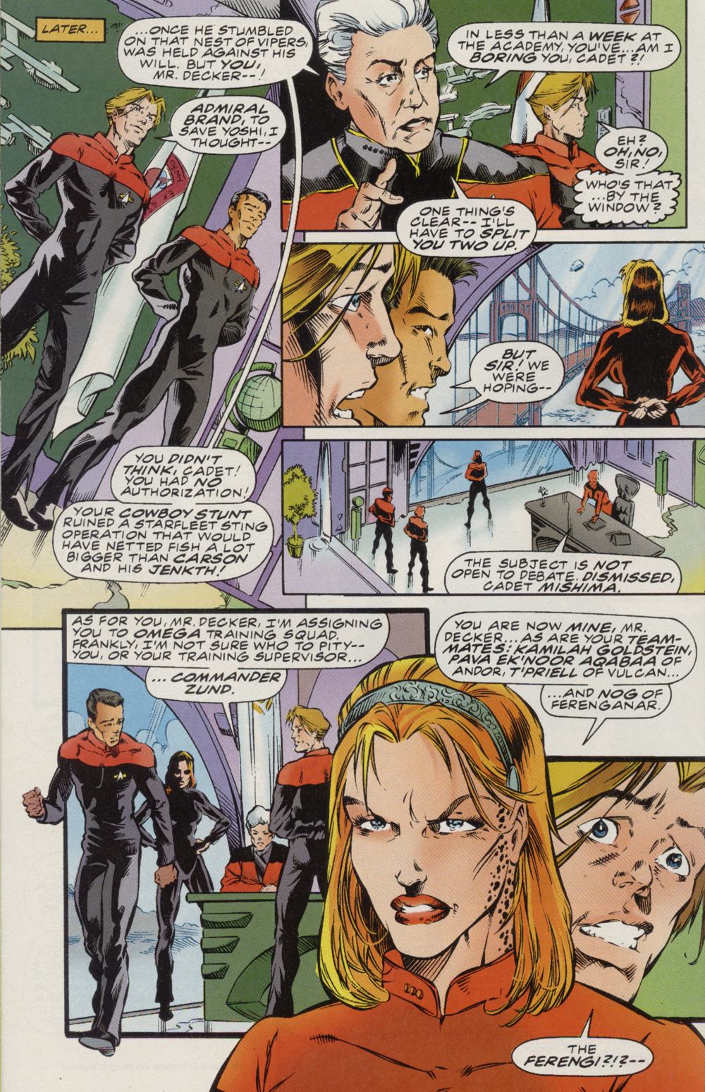 Read online Star Trek: Starfleet Academy (1996) comic -  Issue #1 - 6