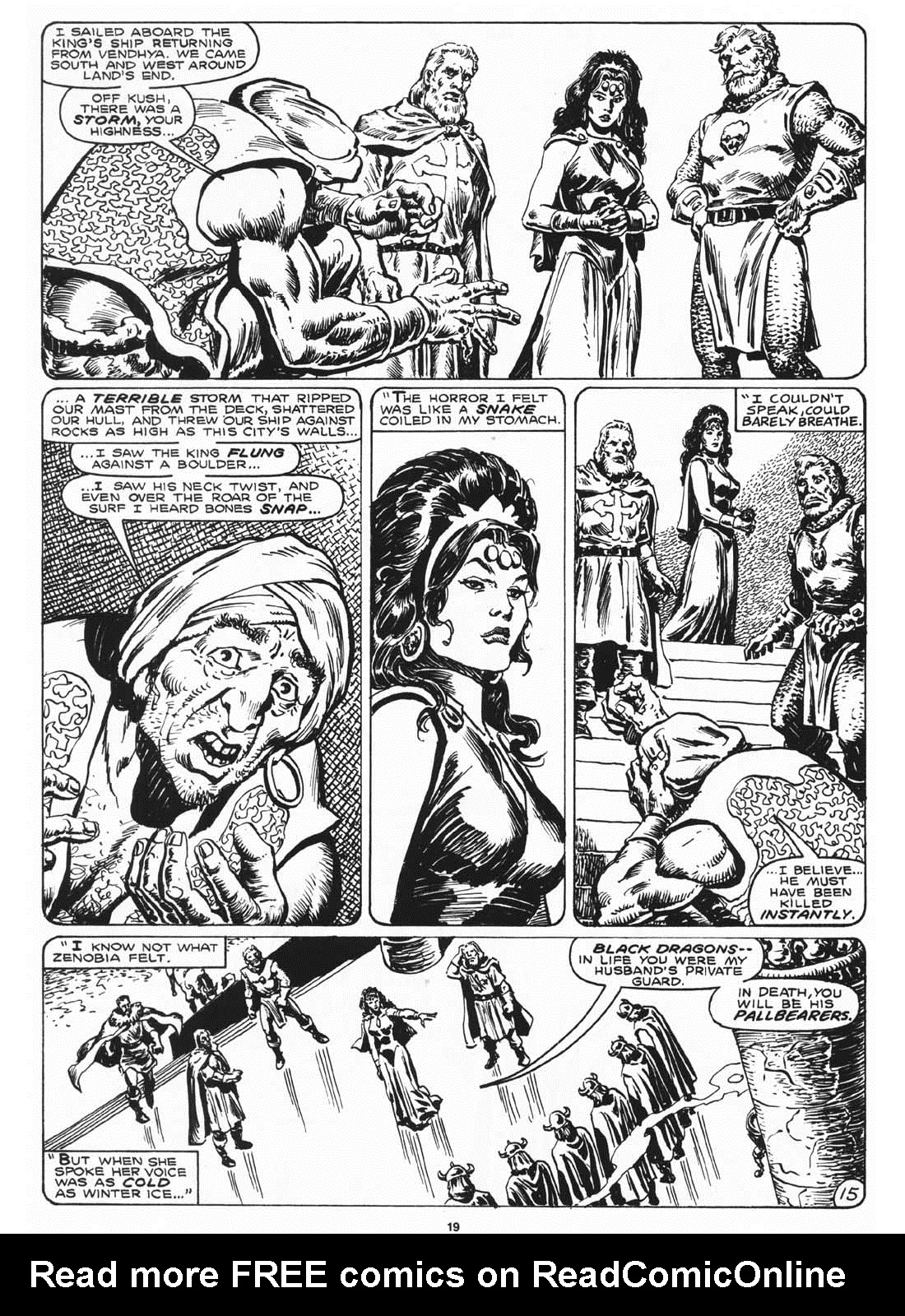 Read online The Savage Sword Of Conan comic -  Issue #169 - 21