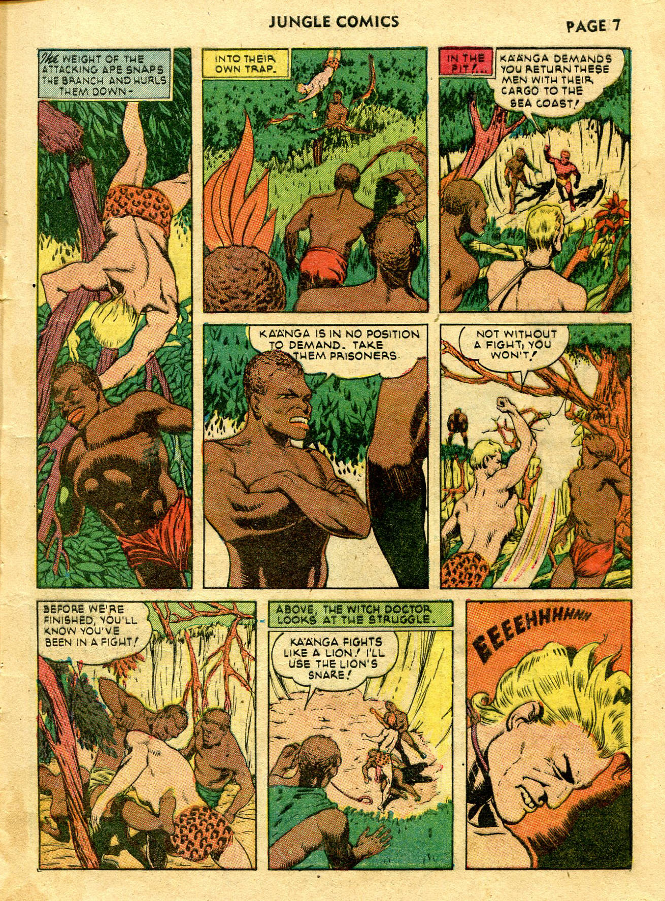 Read online Jungle Comics comic -  Issue #28 - 10