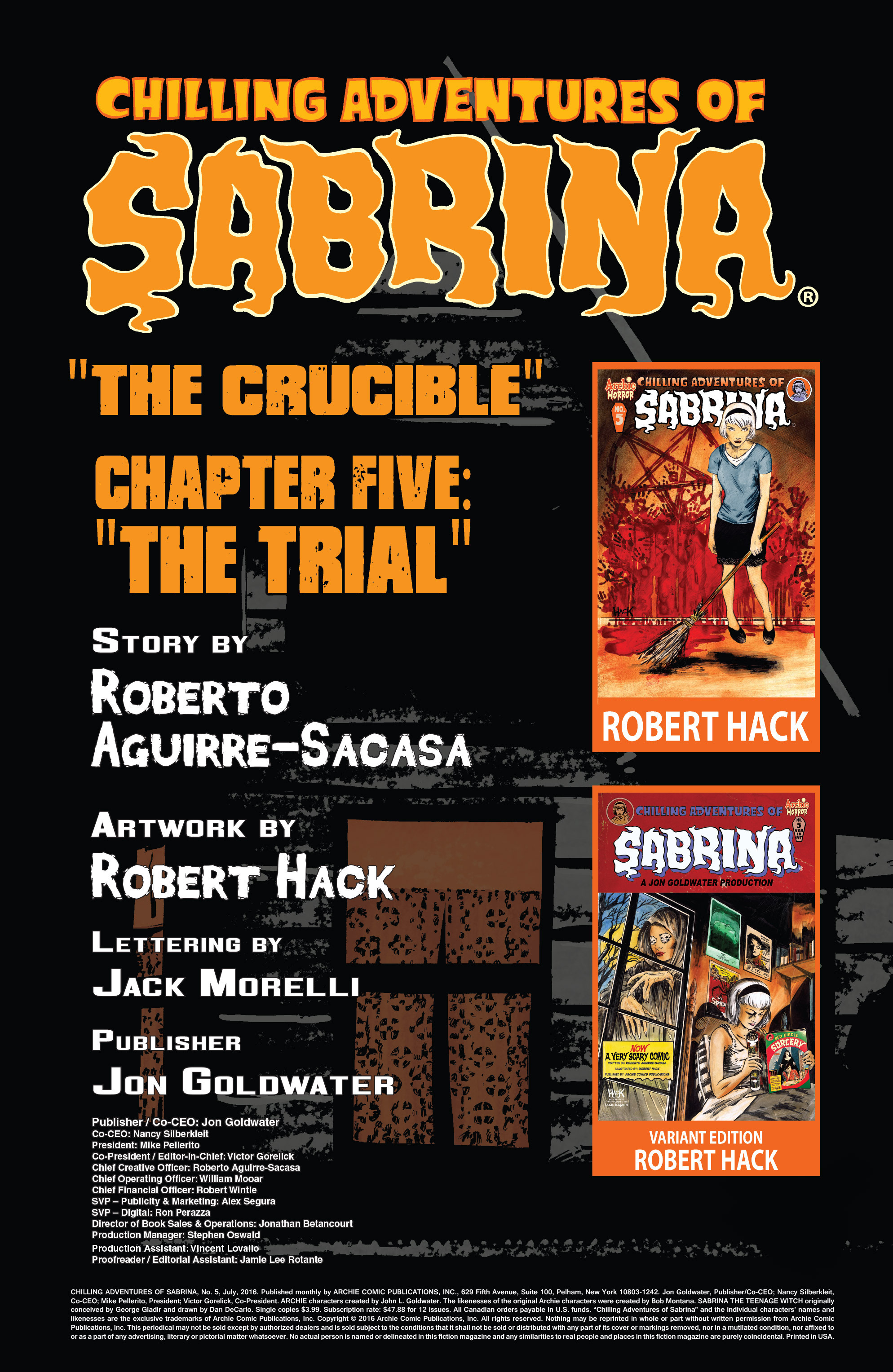 Read online Chilling Adventures of Sabrina comic -  Issue #5 - 2
