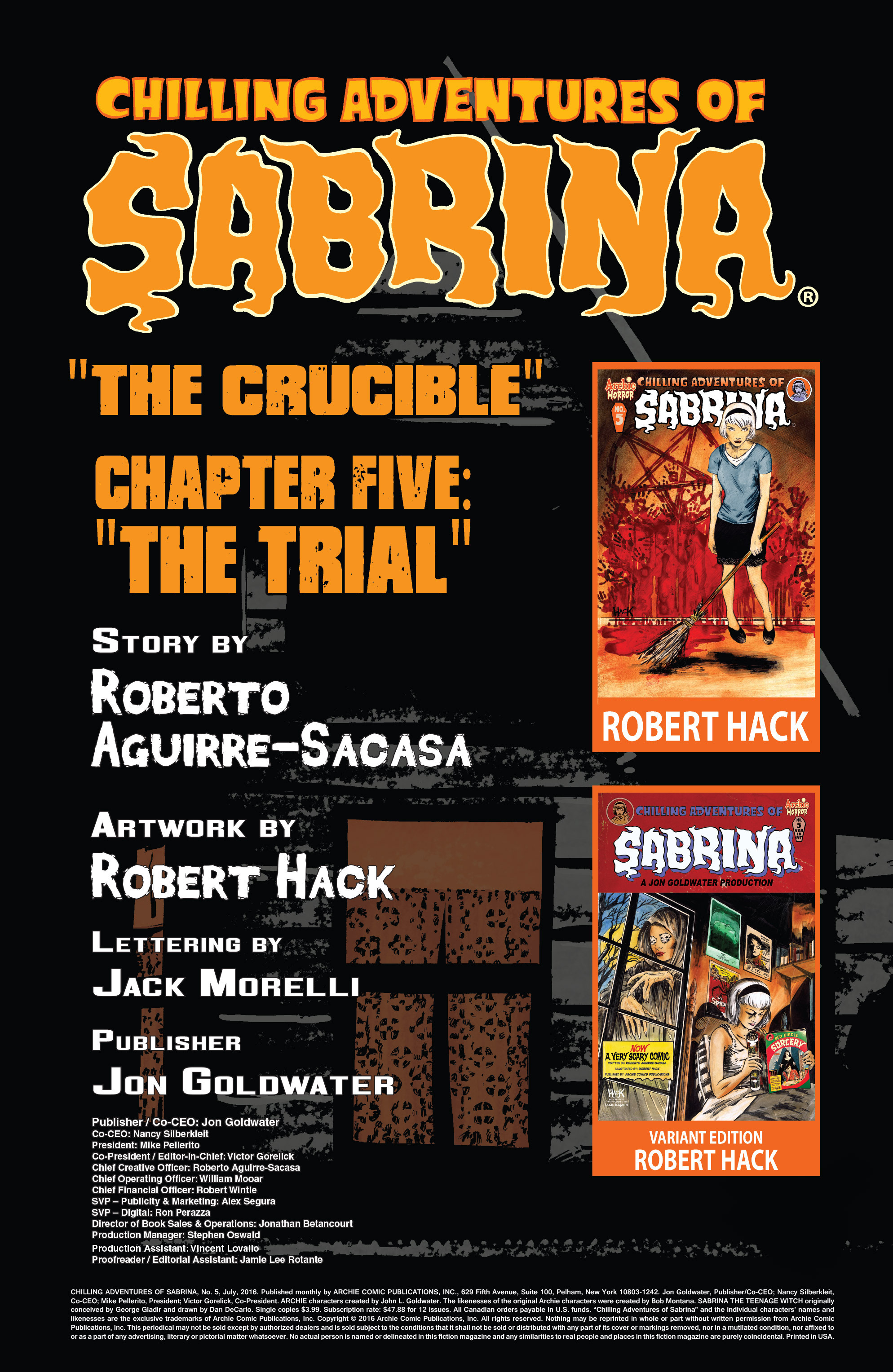 Read online Chilling Adventures of Sabrina comic -  Issue #5 - 2