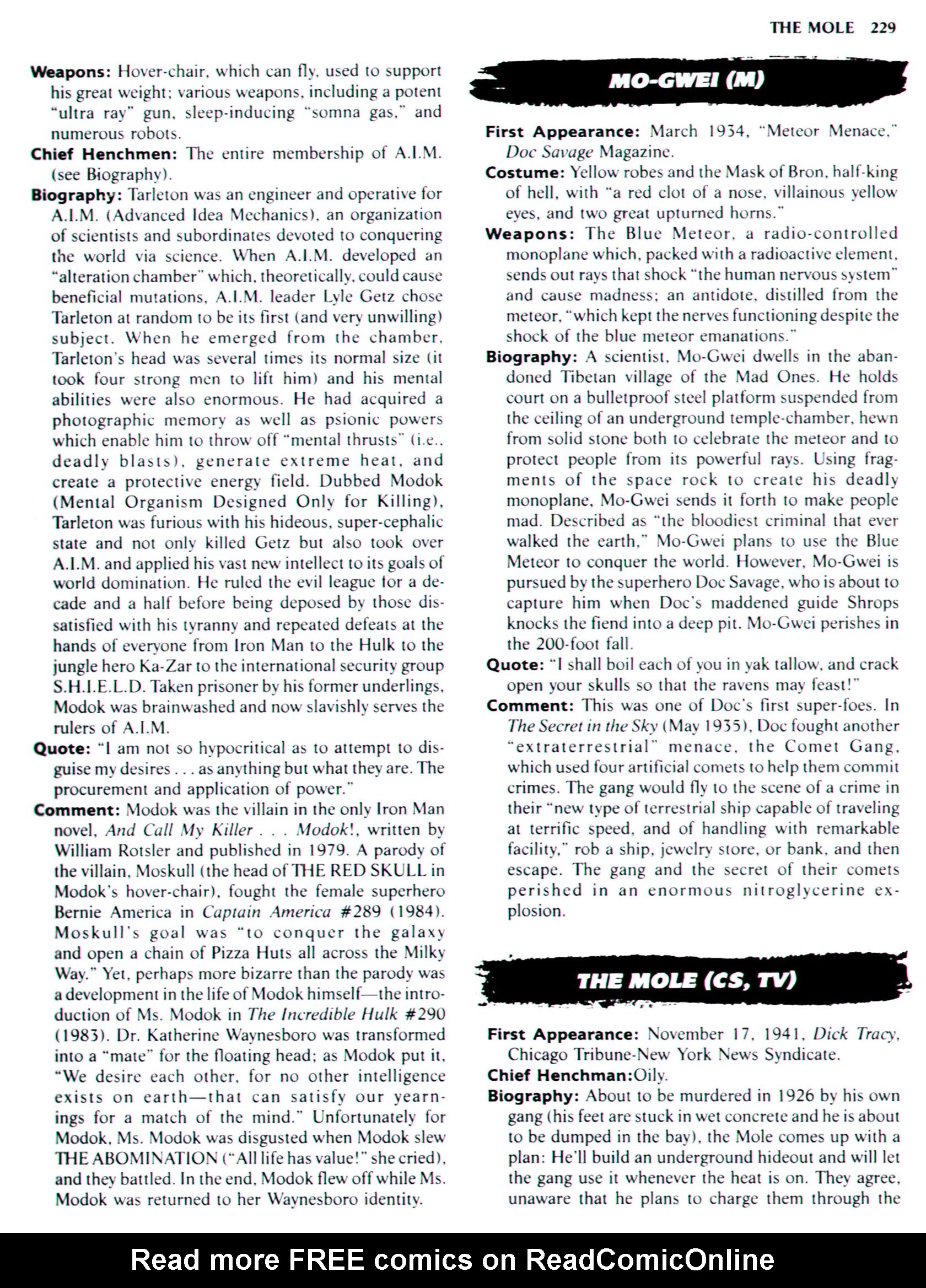 Read online The Encyclopedia of Super Villains comic -  Issue # TPB (Part 2) - 4