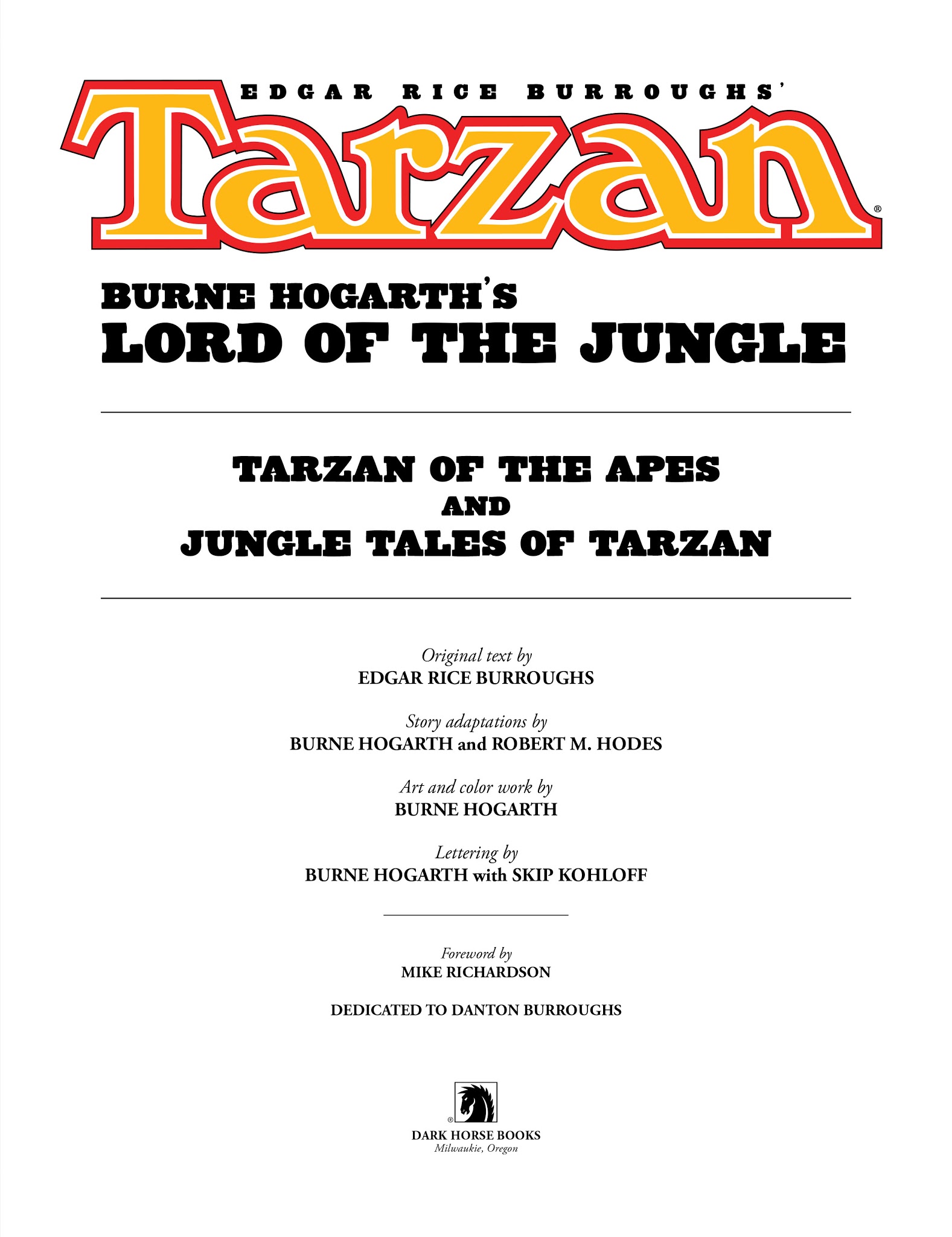 Read online Edgar Rice Burroughs' Tarzan: Burne Hogarth's Lord of the Jungle comic -  Issue # TPB - 5