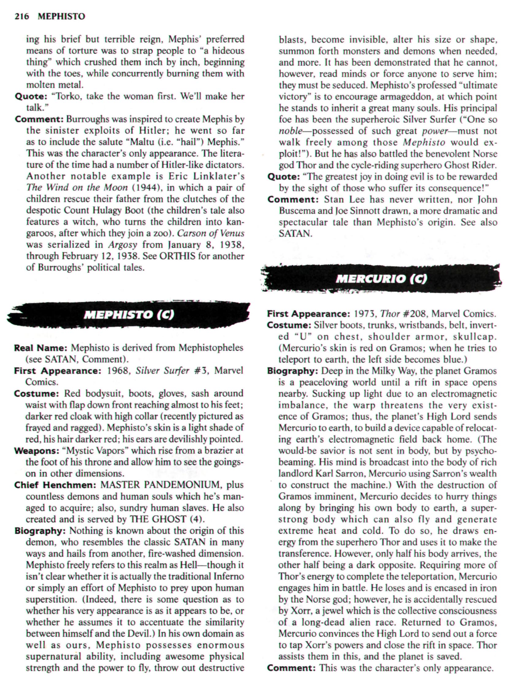 Read online The Encyclopedia of Super Villains comic -  Issue # TPB (Part 1) - 242