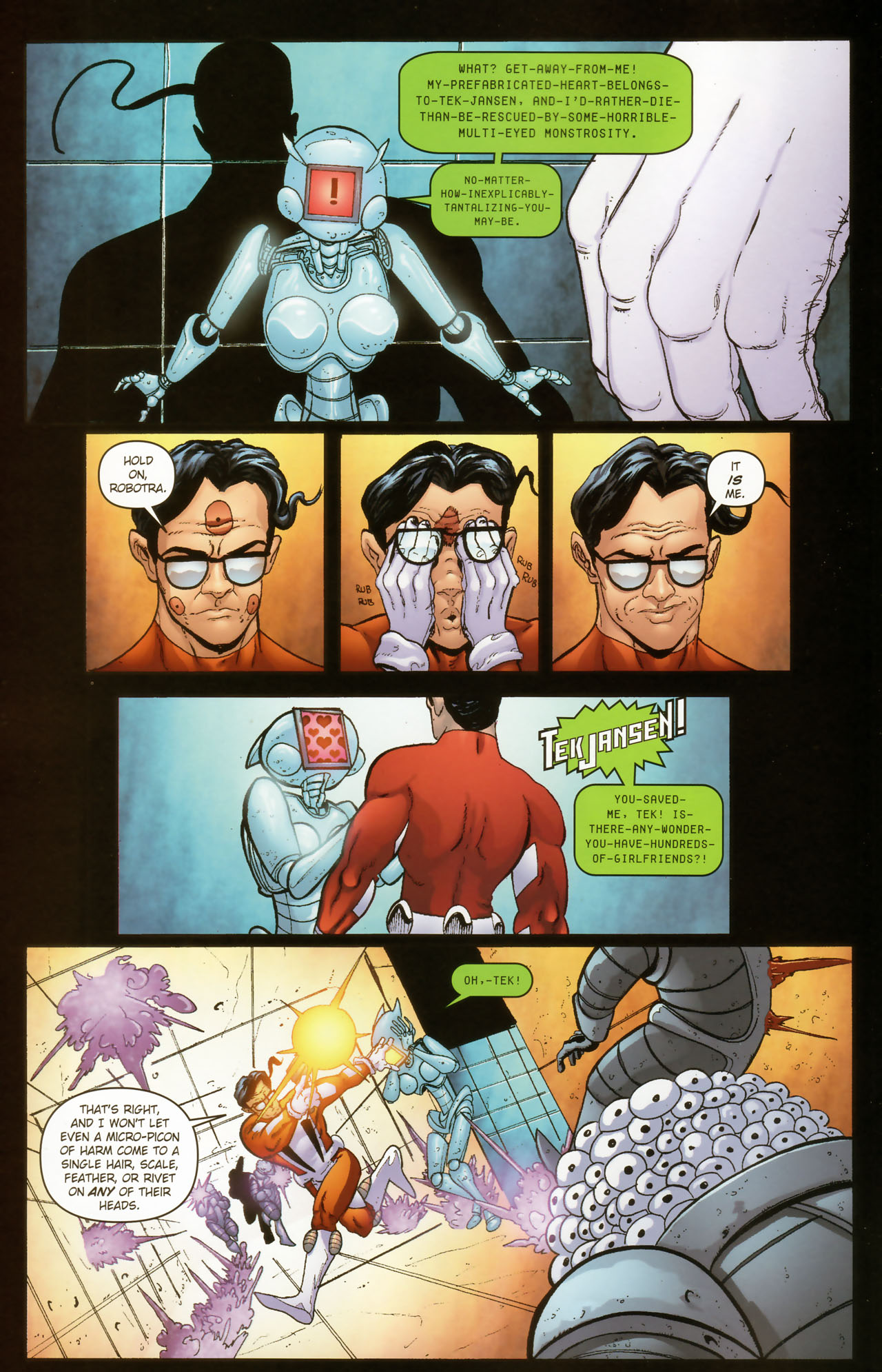 Read online Stephen Colbert's Tek Jansen comic -  Issue #3 - 14