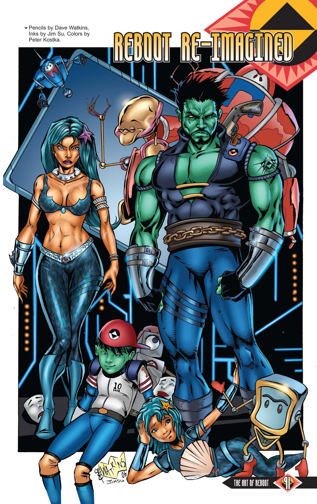 Read online The Art of Reboot comic -  Issue # TPB - 90