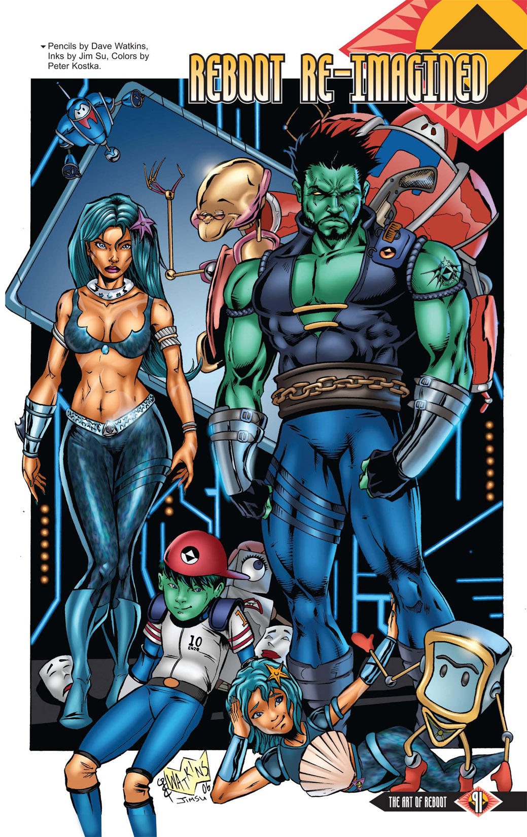 Read online The Art of Reboot comic -  Issue # TPB - 90
