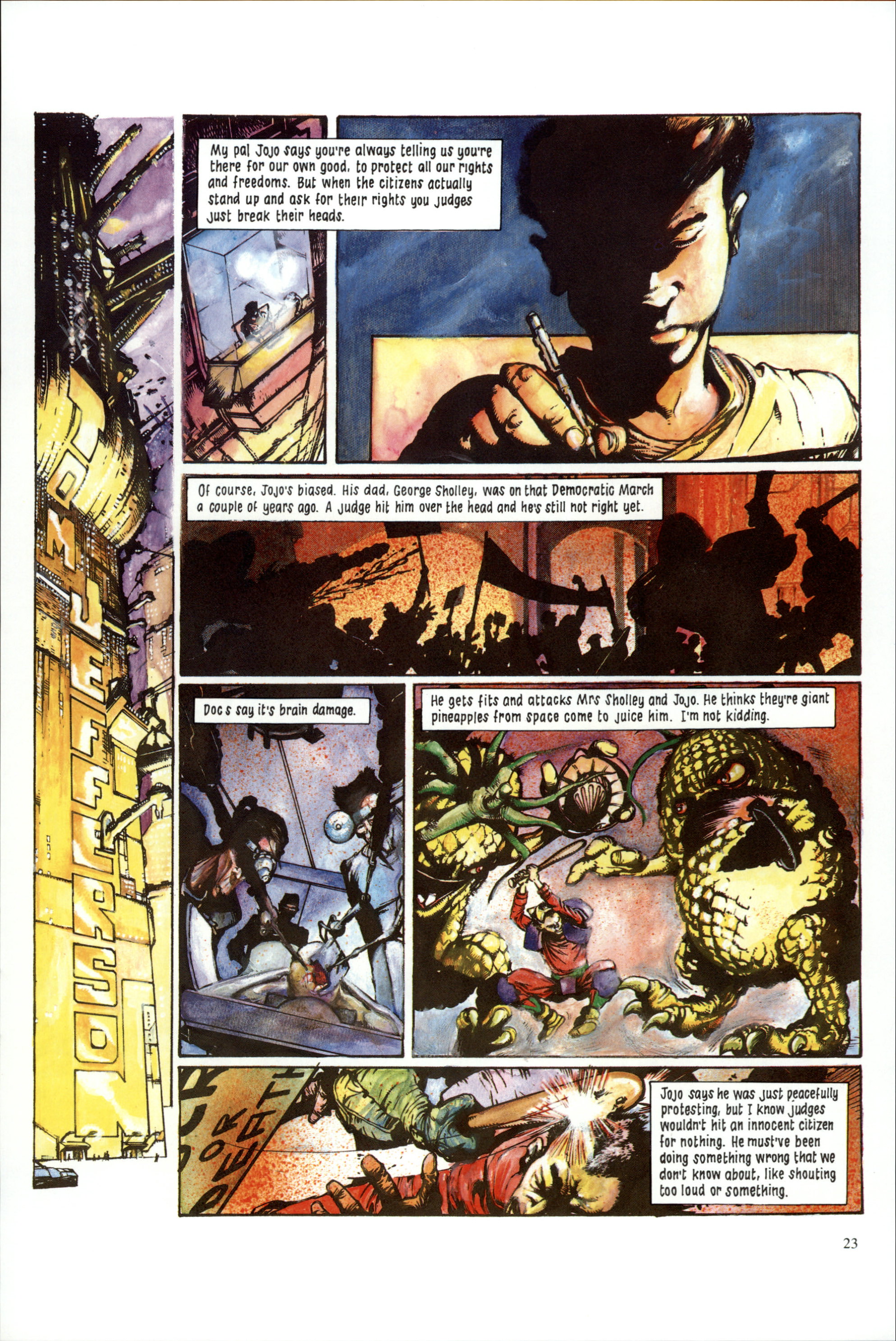 Read online Dredd Rules! comic -  Issue #12 - 25