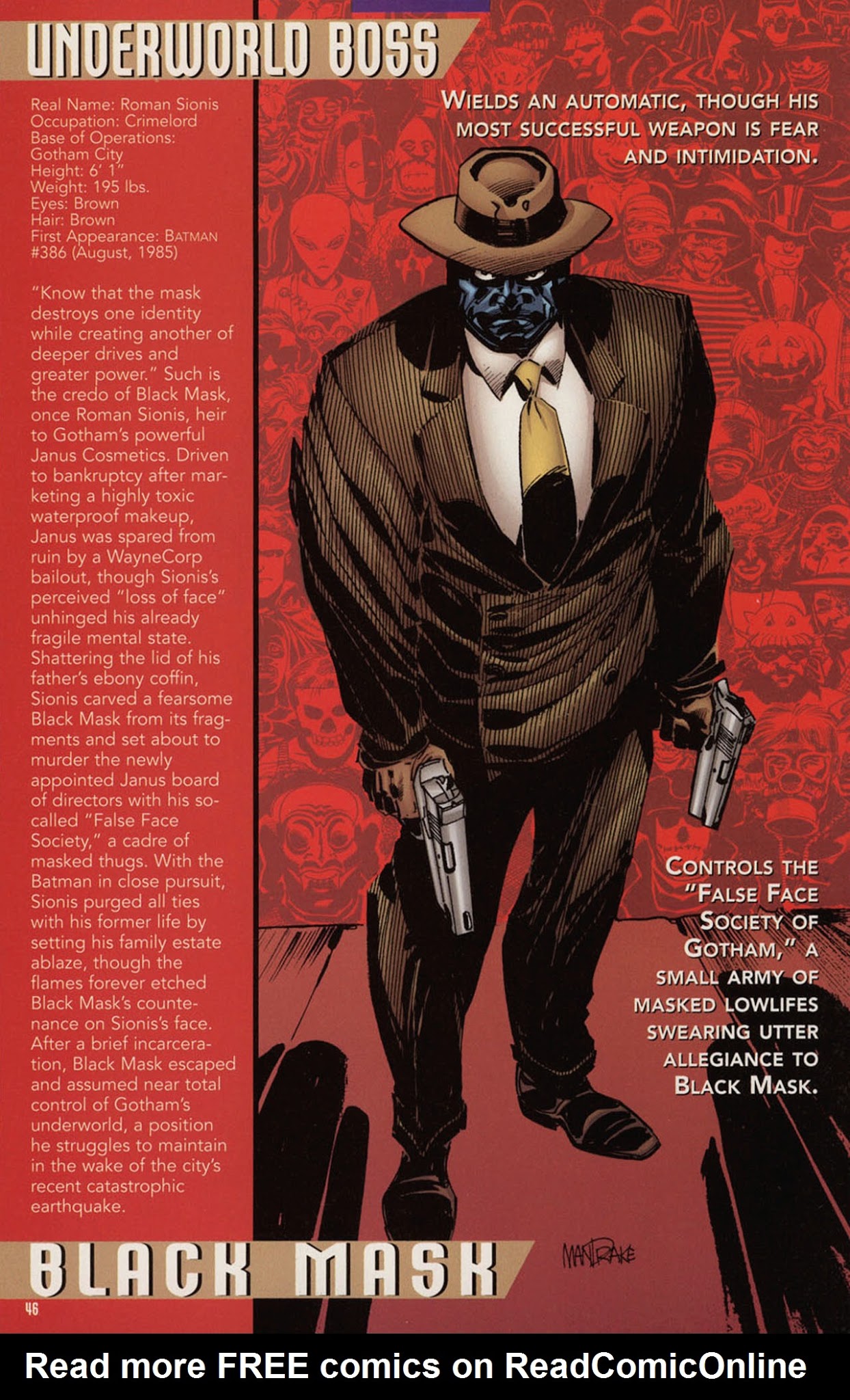 Read online Batman Villains Secret Files comic -  Issue # Full - 46
